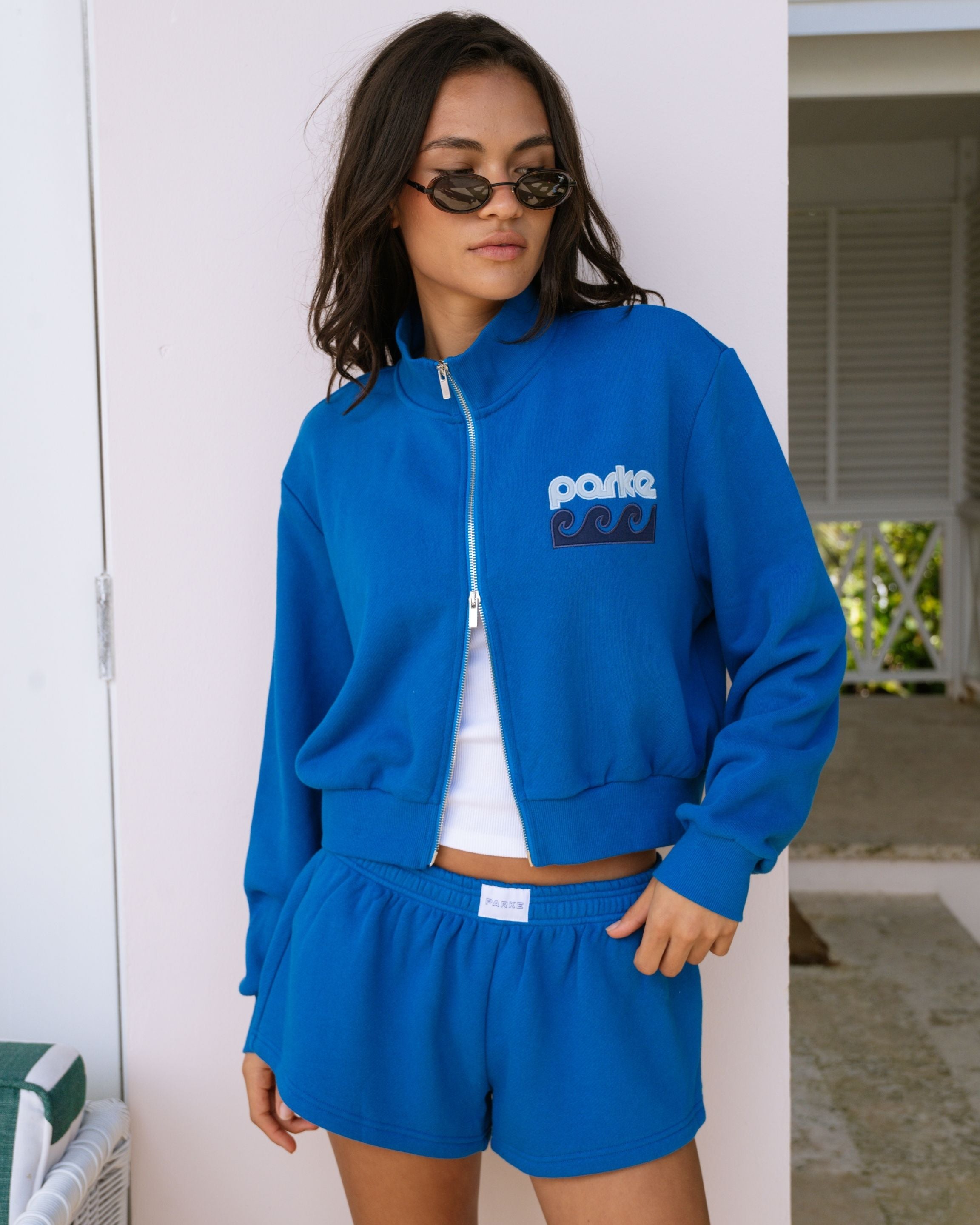 Zip Up Mockneck - Harbor – PARKE