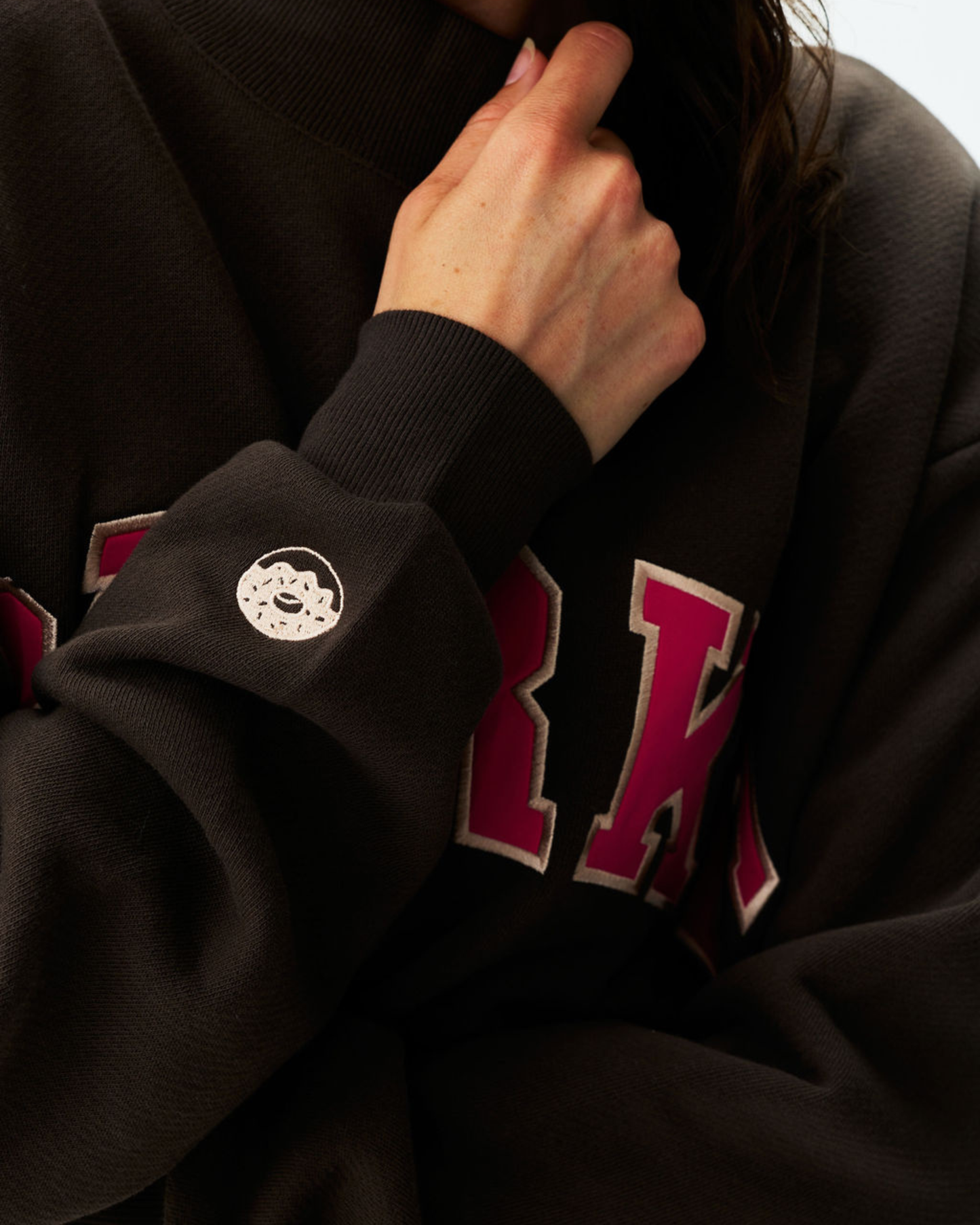 Parke x Dunkin' Varsity Mockneck - Espresso