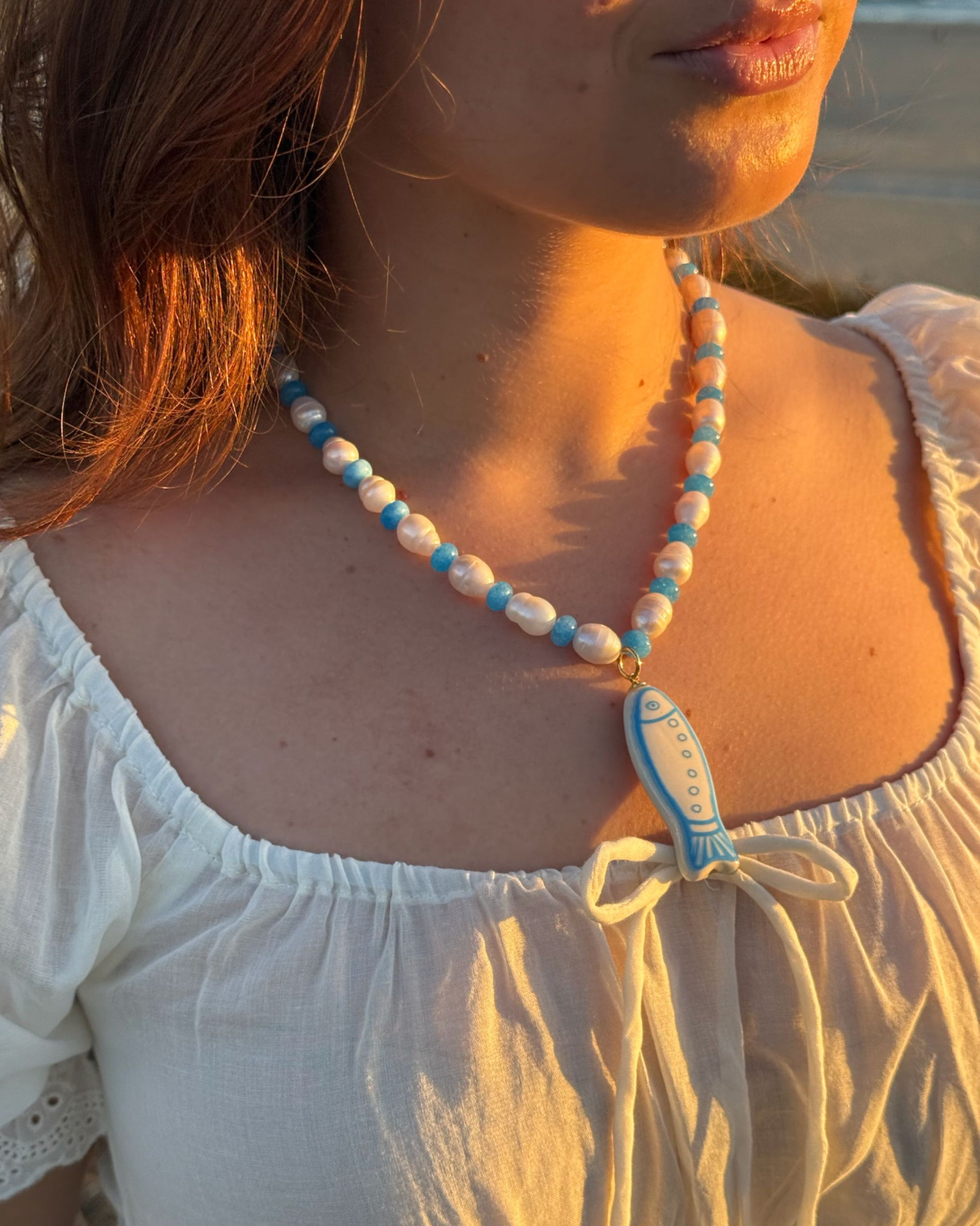 Beaded Fish Necklace - LT