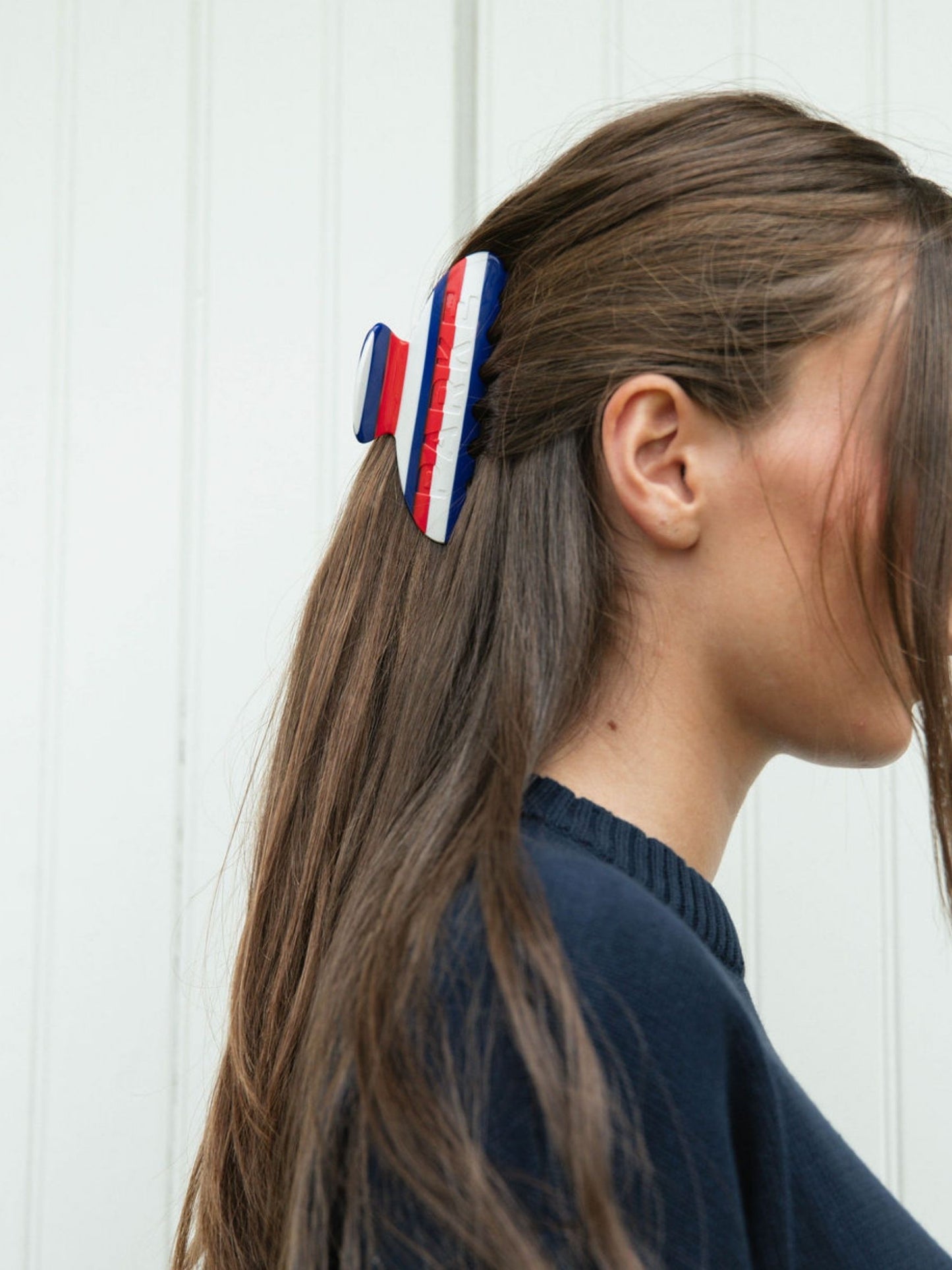 claw clip -coastal stripe