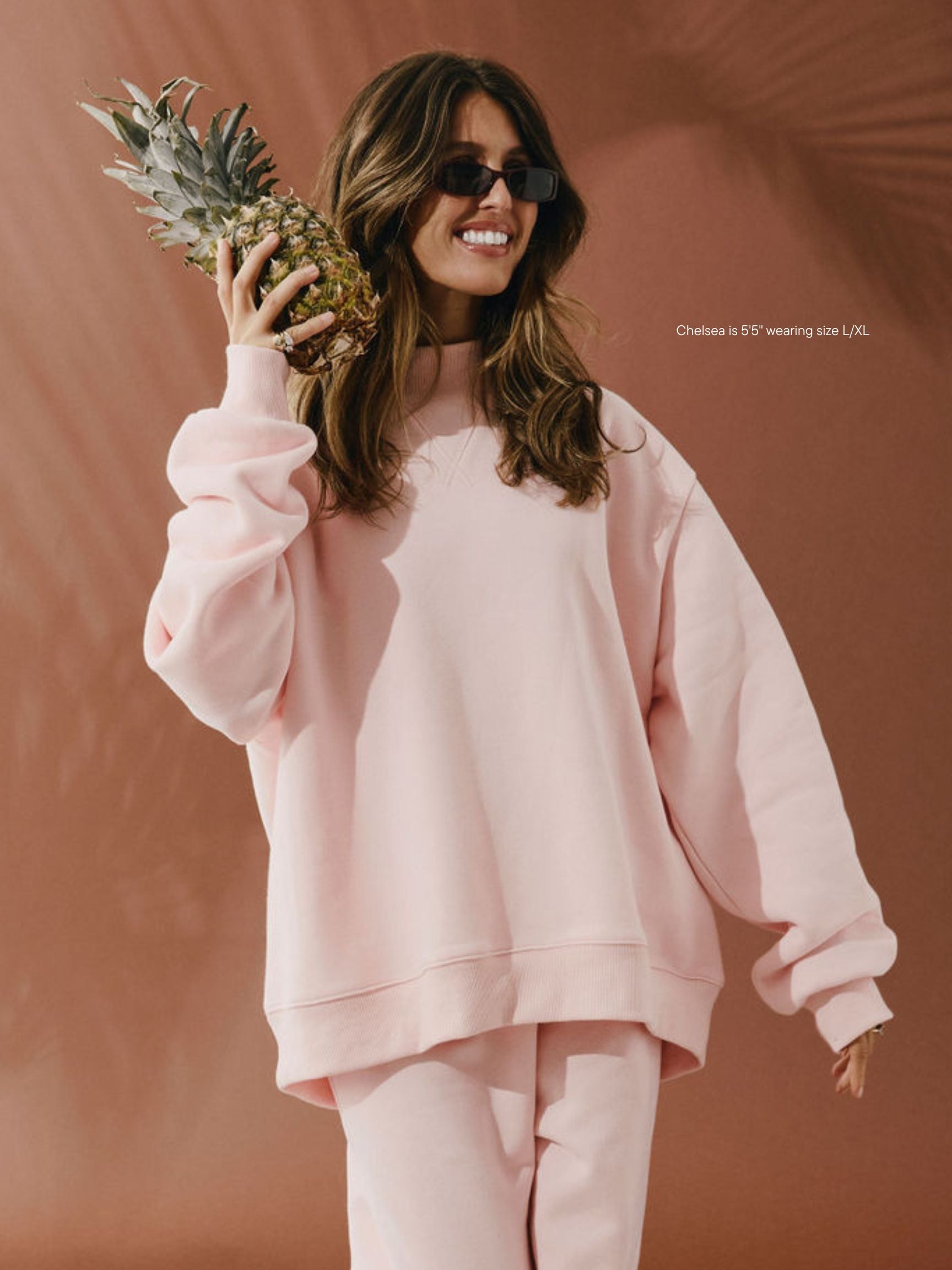 girl wearing Cities Classic Mockneck -taffy