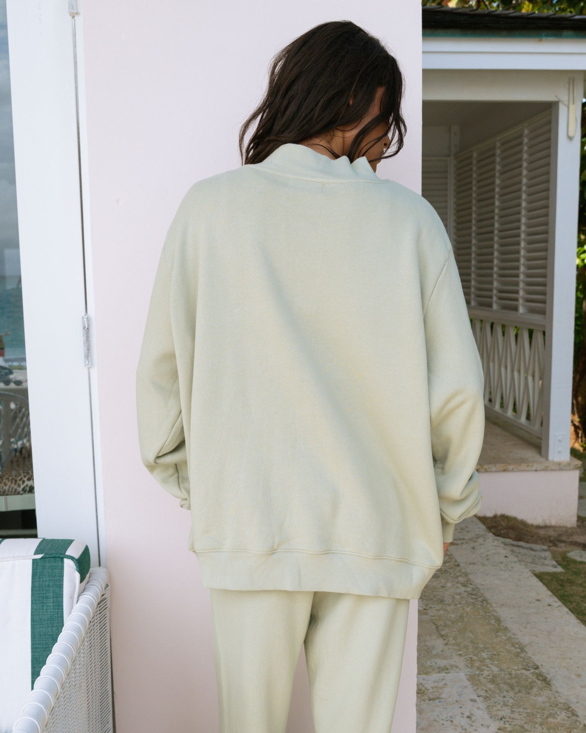 Varsity Mockneck - Seafoam