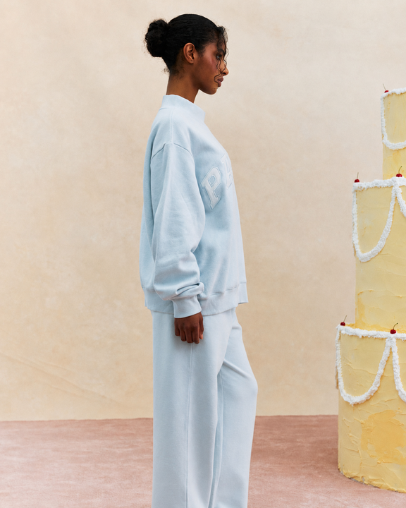 Varsity Mockneck - Frosting
