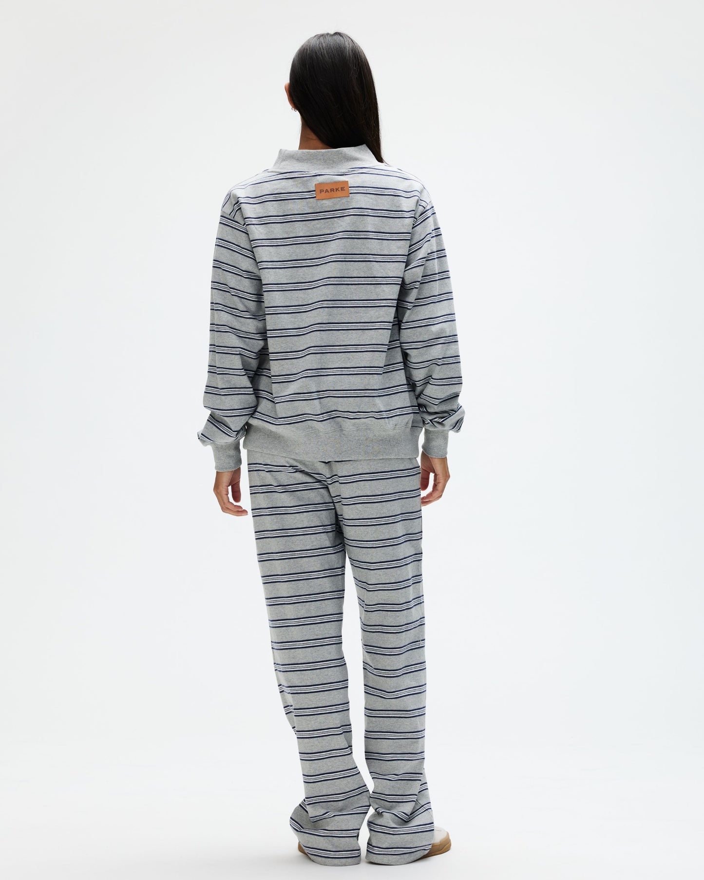 Striped Mockneck Pullover - Core Stripe