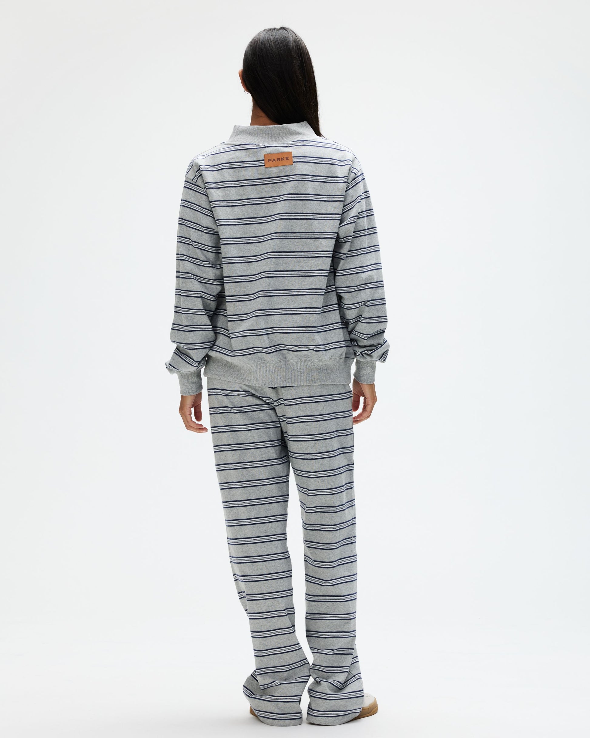 Striped Mockneck Pullover - Core Stripe