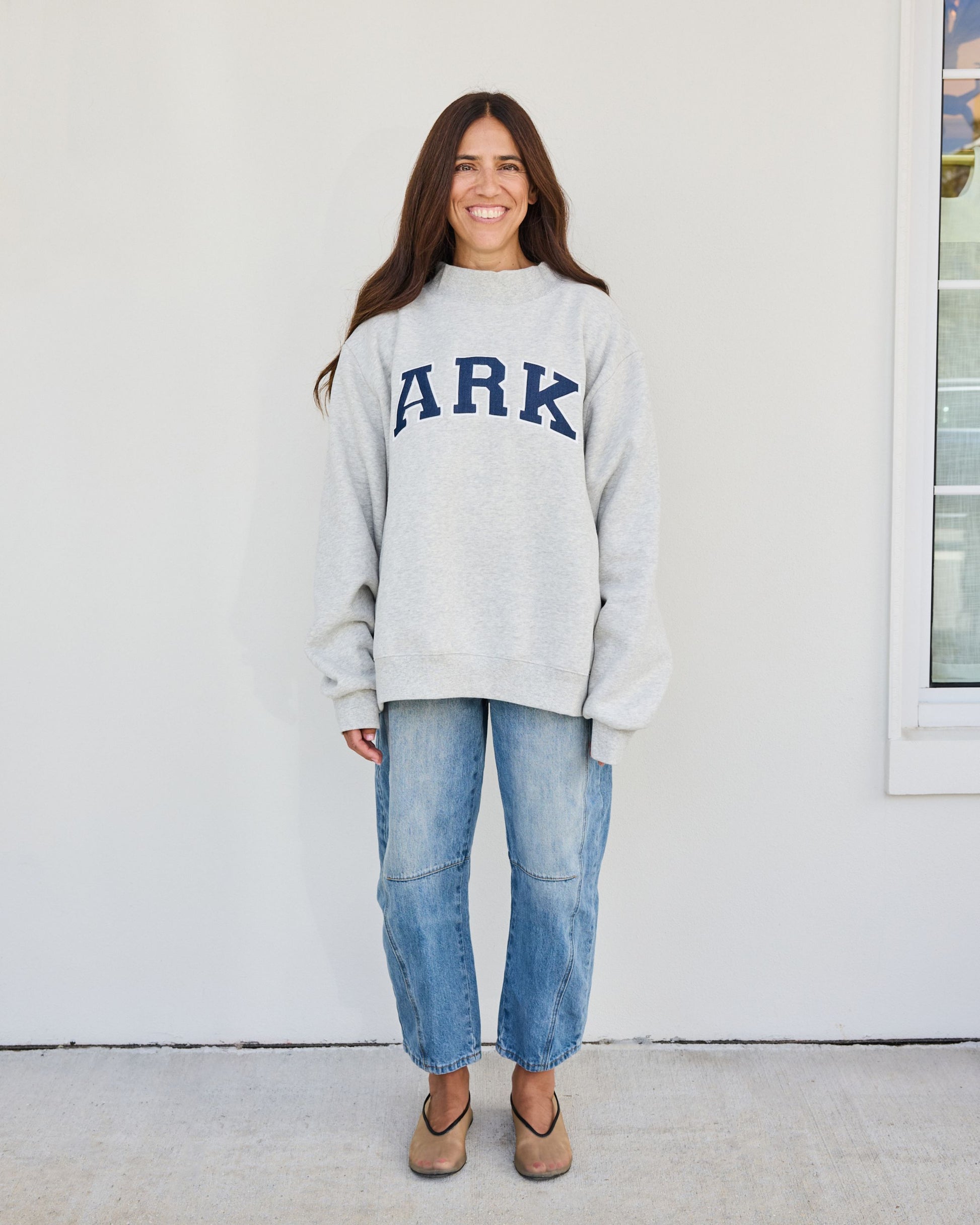 OG Varsity Mockneck - Classic Grey + Denim