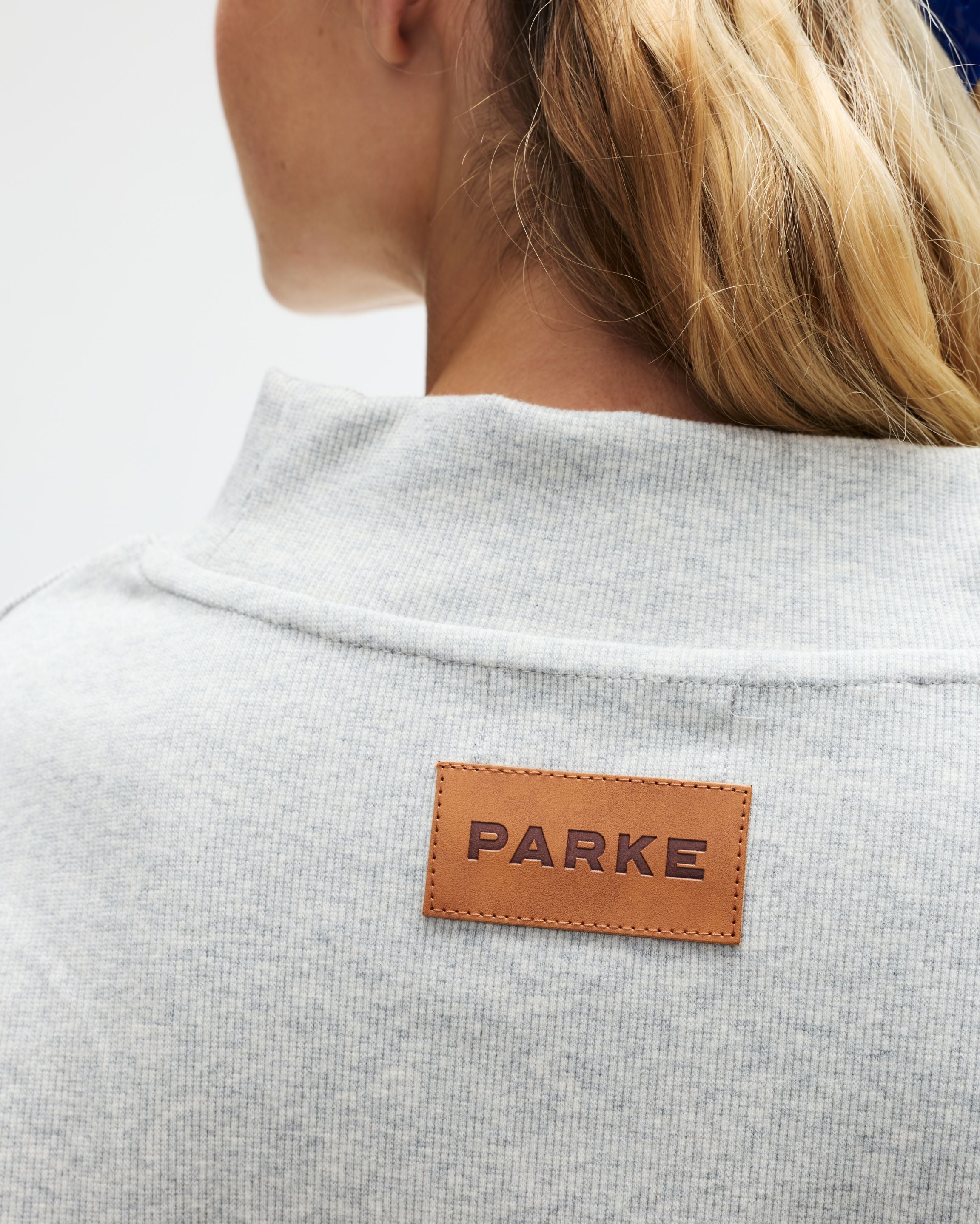 Ribbed Mockneck Pullover - Grey – PARKE