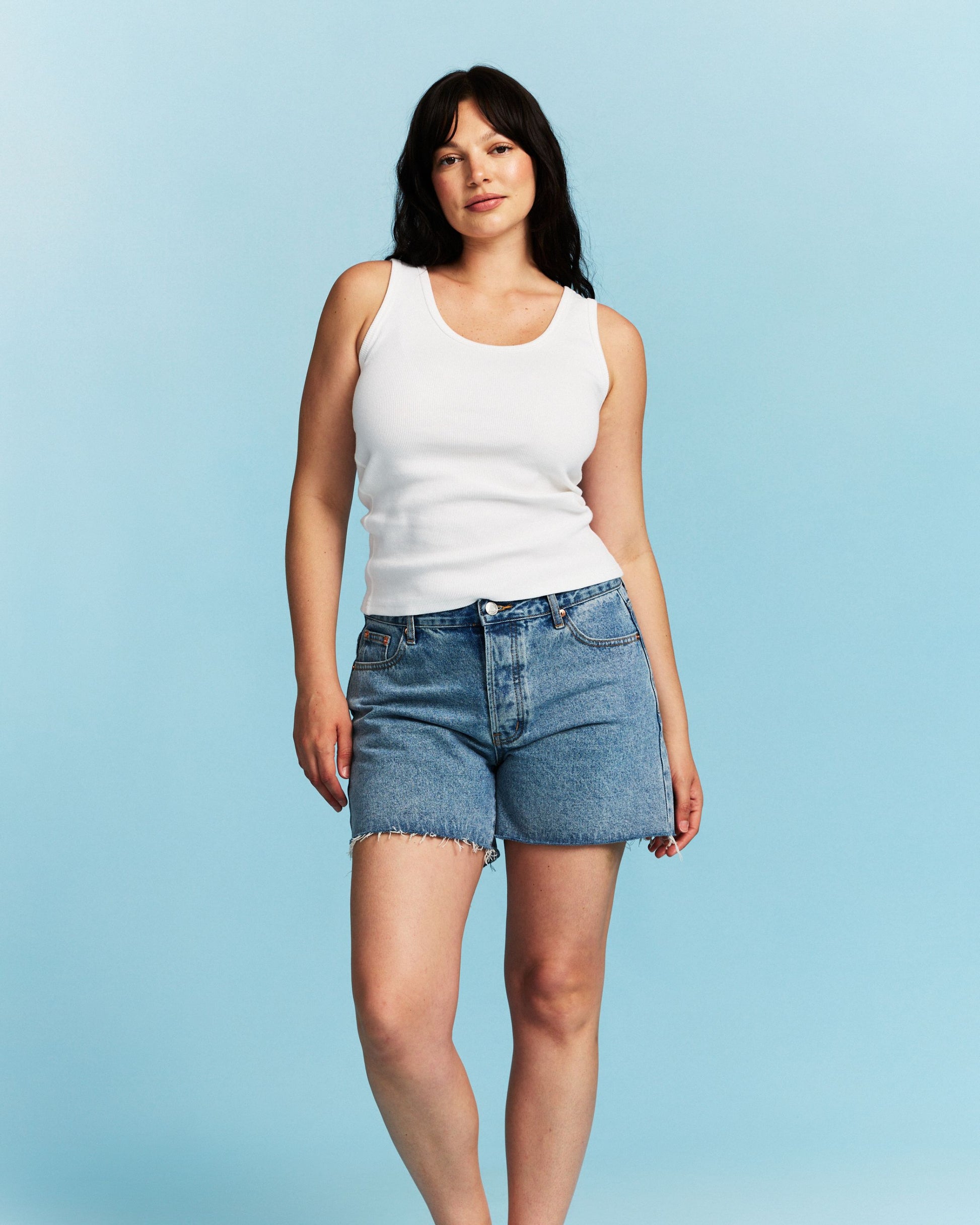 Long Baggy Shorts - Vintage Wash