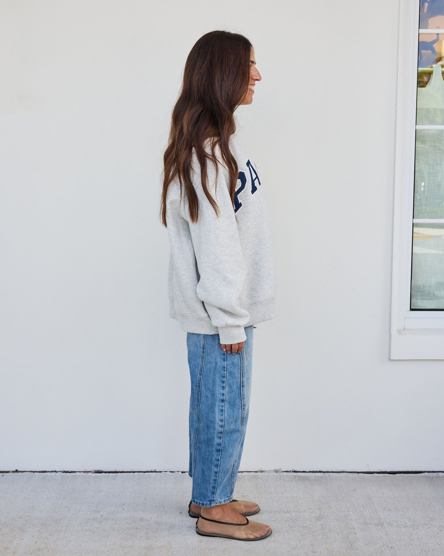OG Varsity Mockneck - Classic Grey + Denim