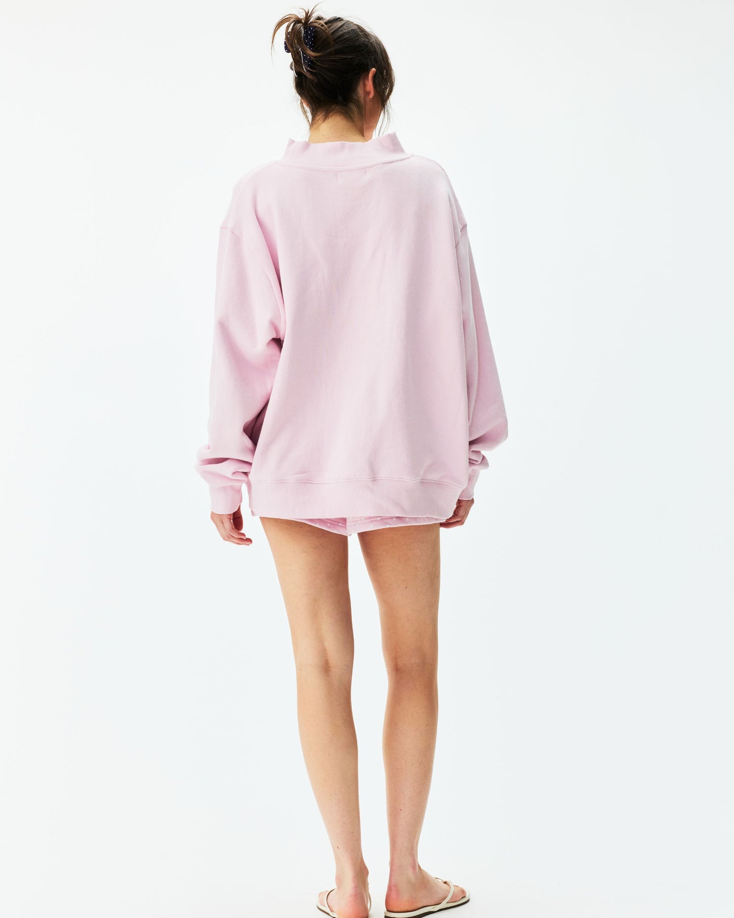 Polka Dot Letter Varsity Mockneck - Sprinkle