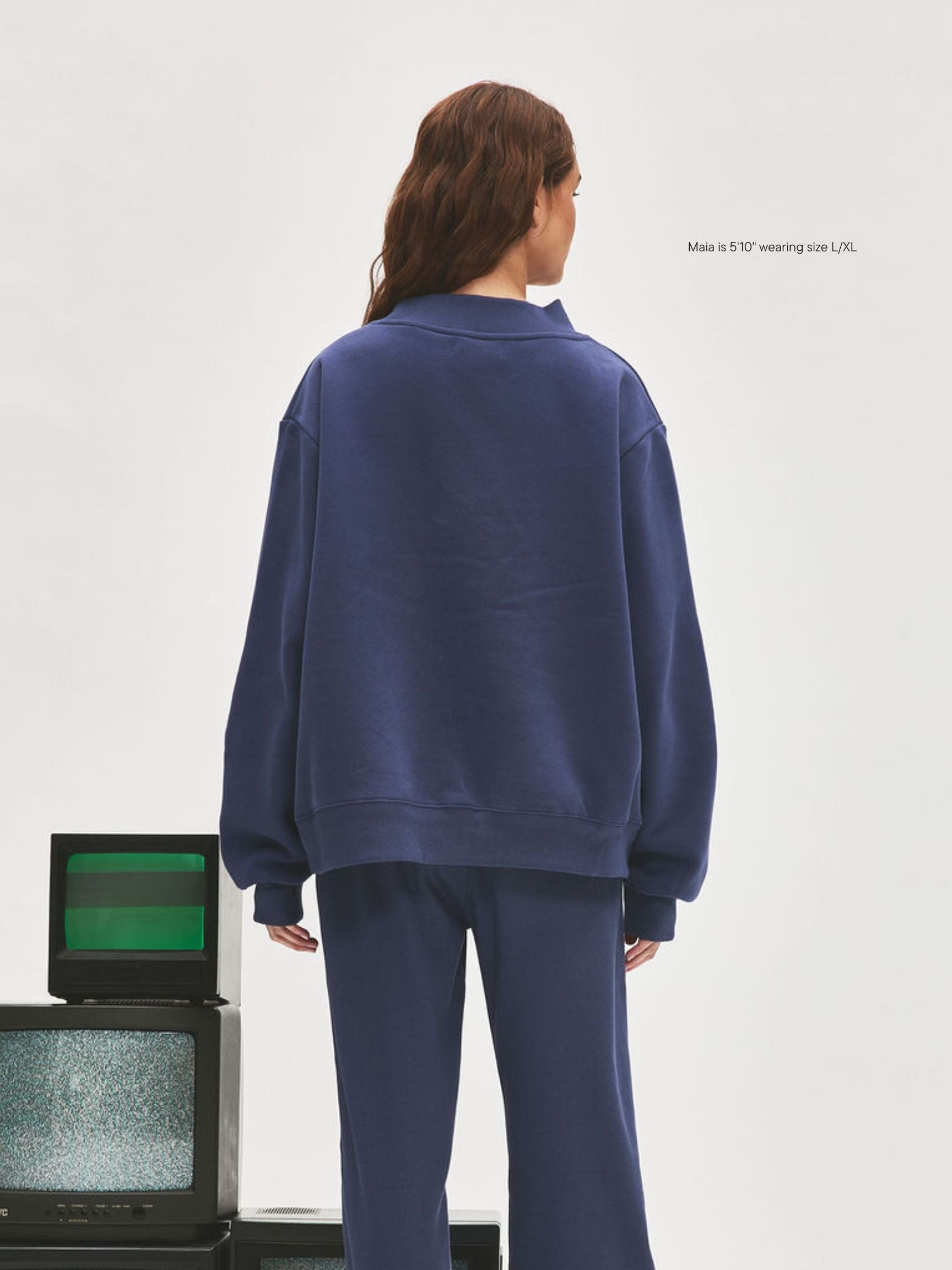 girl wearing Embossed Mockneck -crown