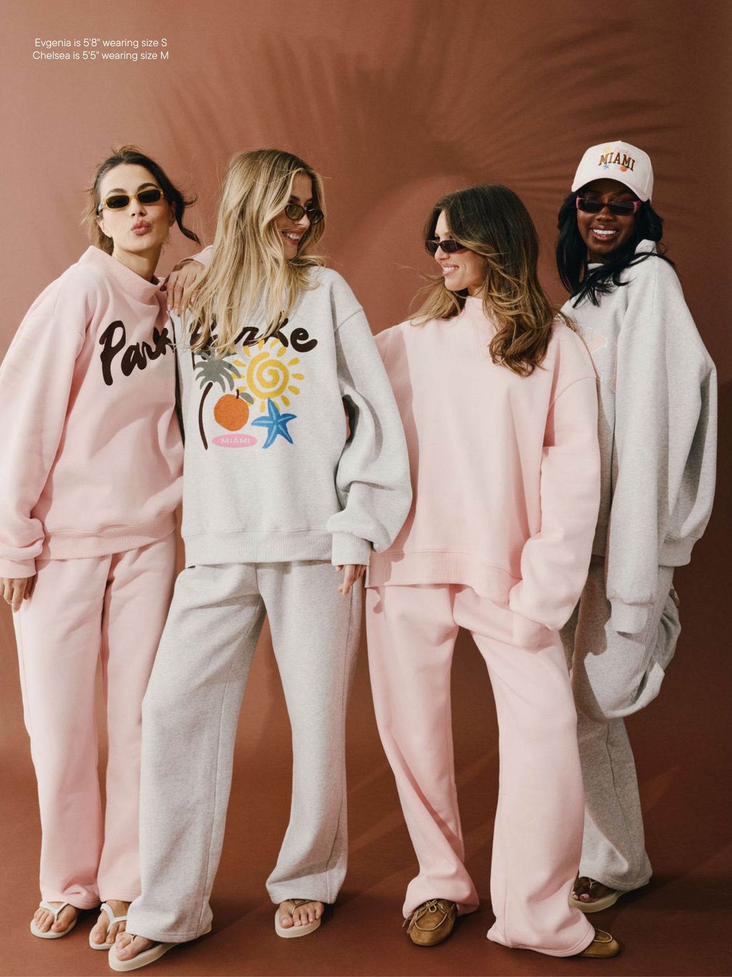 girls wearing Boxer Sweatpants -taffy