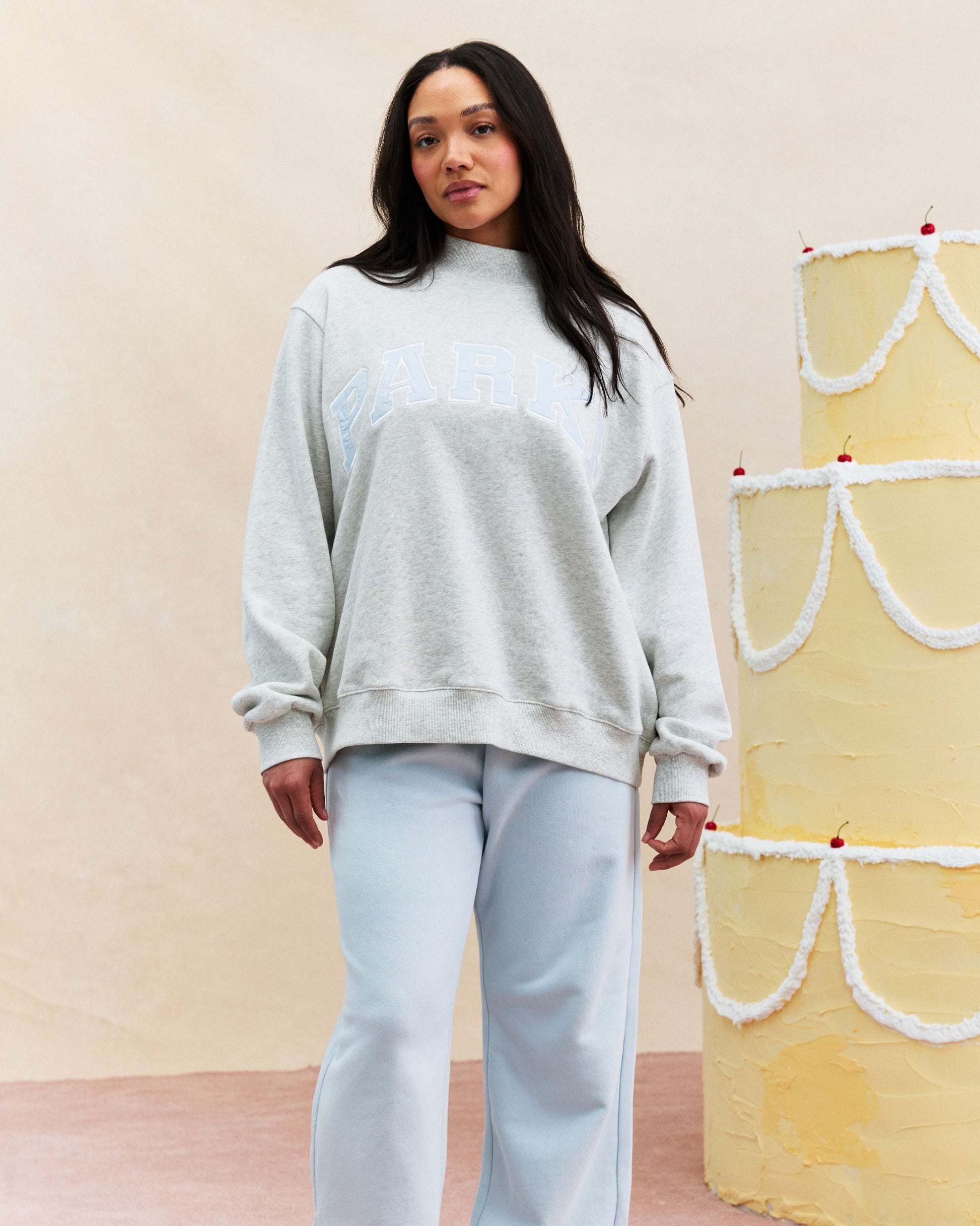 Varsity Mockneck - Sugar