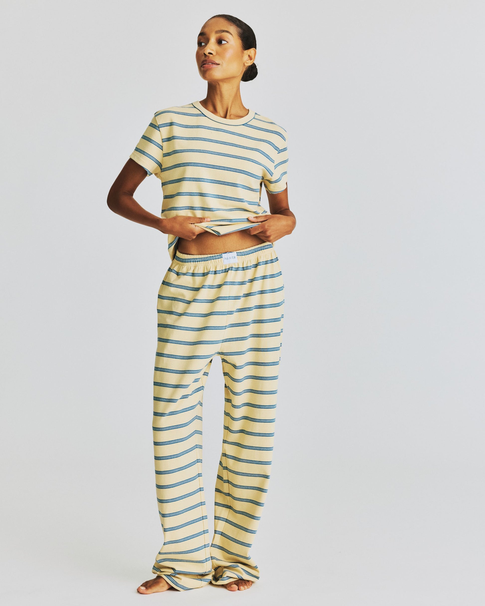 Cotton Boxer Pants - Peel Stripe