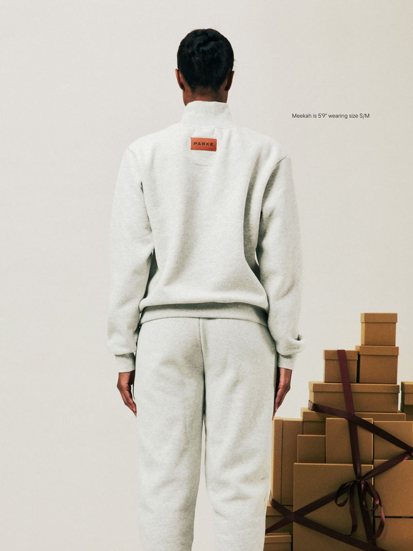 girl wearing Holiday Classic Turtleneck -classic grey