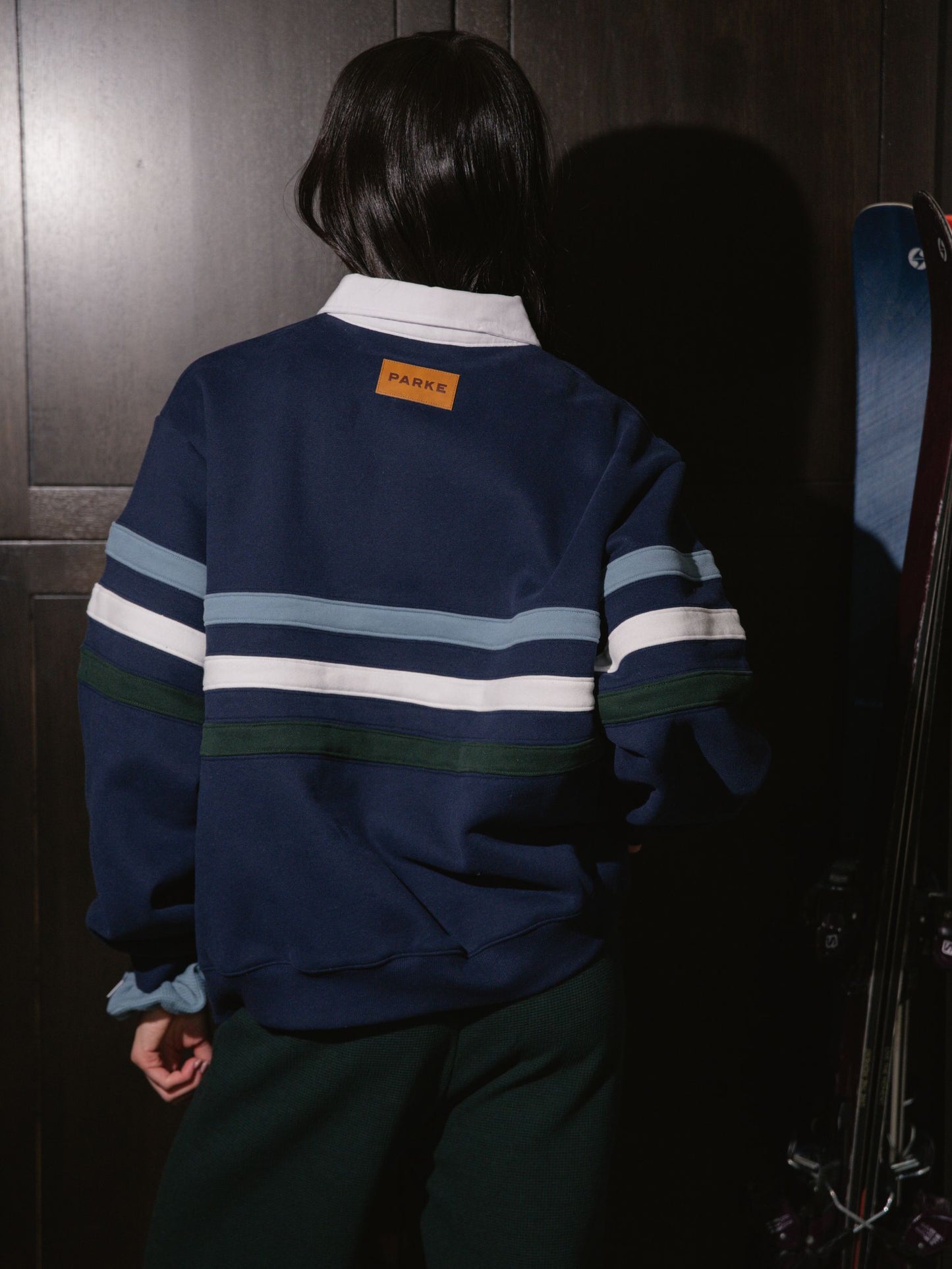 Striped Rugby Sweatshirt - Shadow