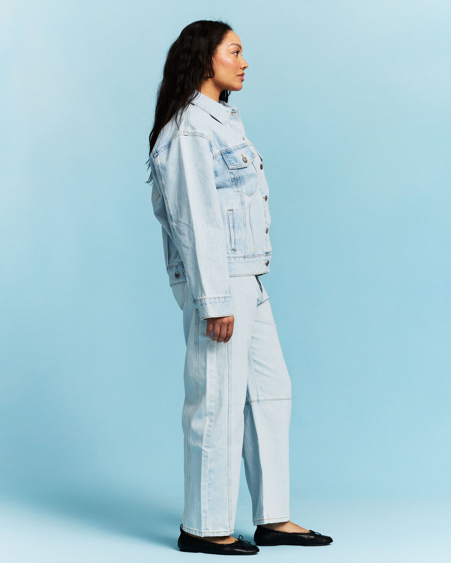 Oversized Denim Jacket - Light Wash