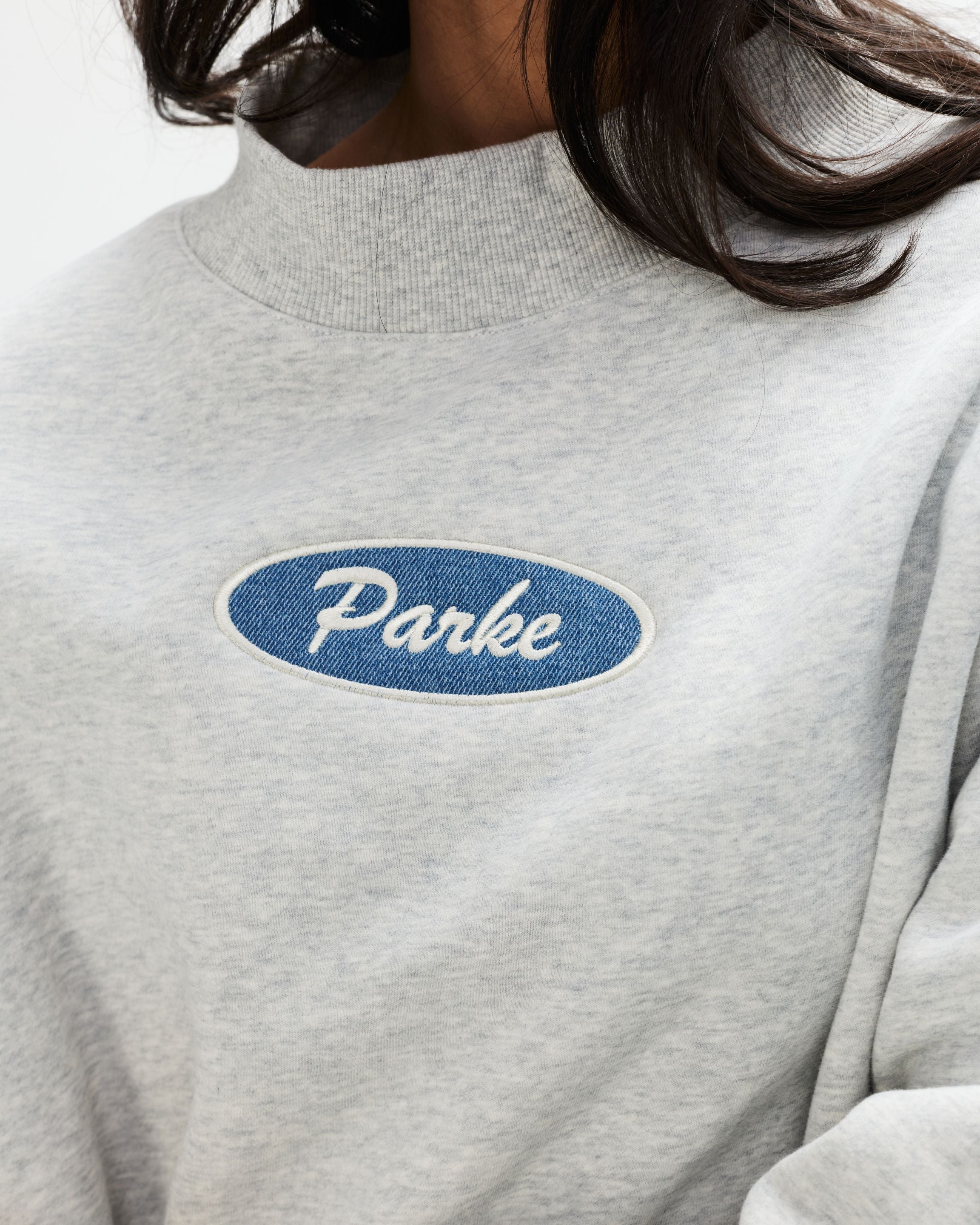 Signature Patch Mockneck - Classic Grey – PARKE