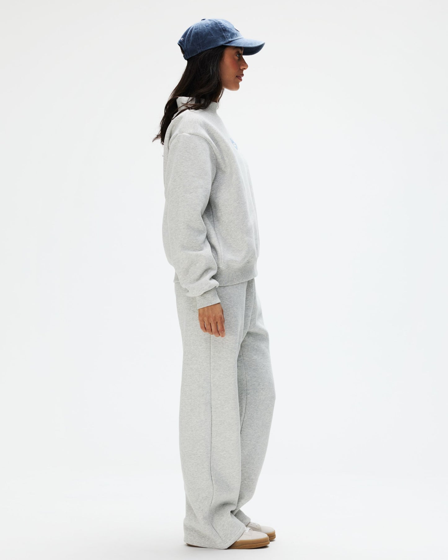 Signature Patch Mockneck - Classic Grey