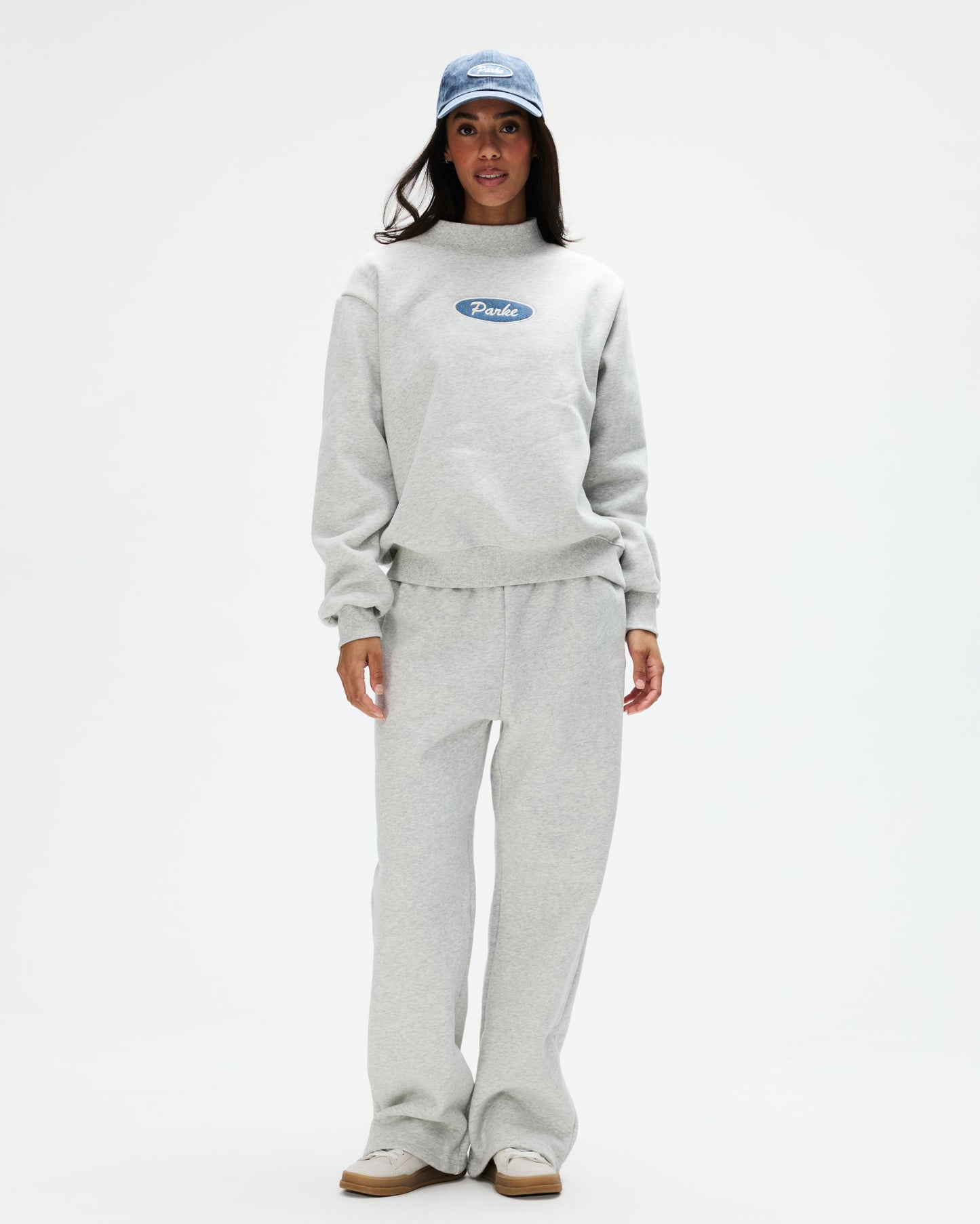 Signature Patch Mockneck - Classic Grey
