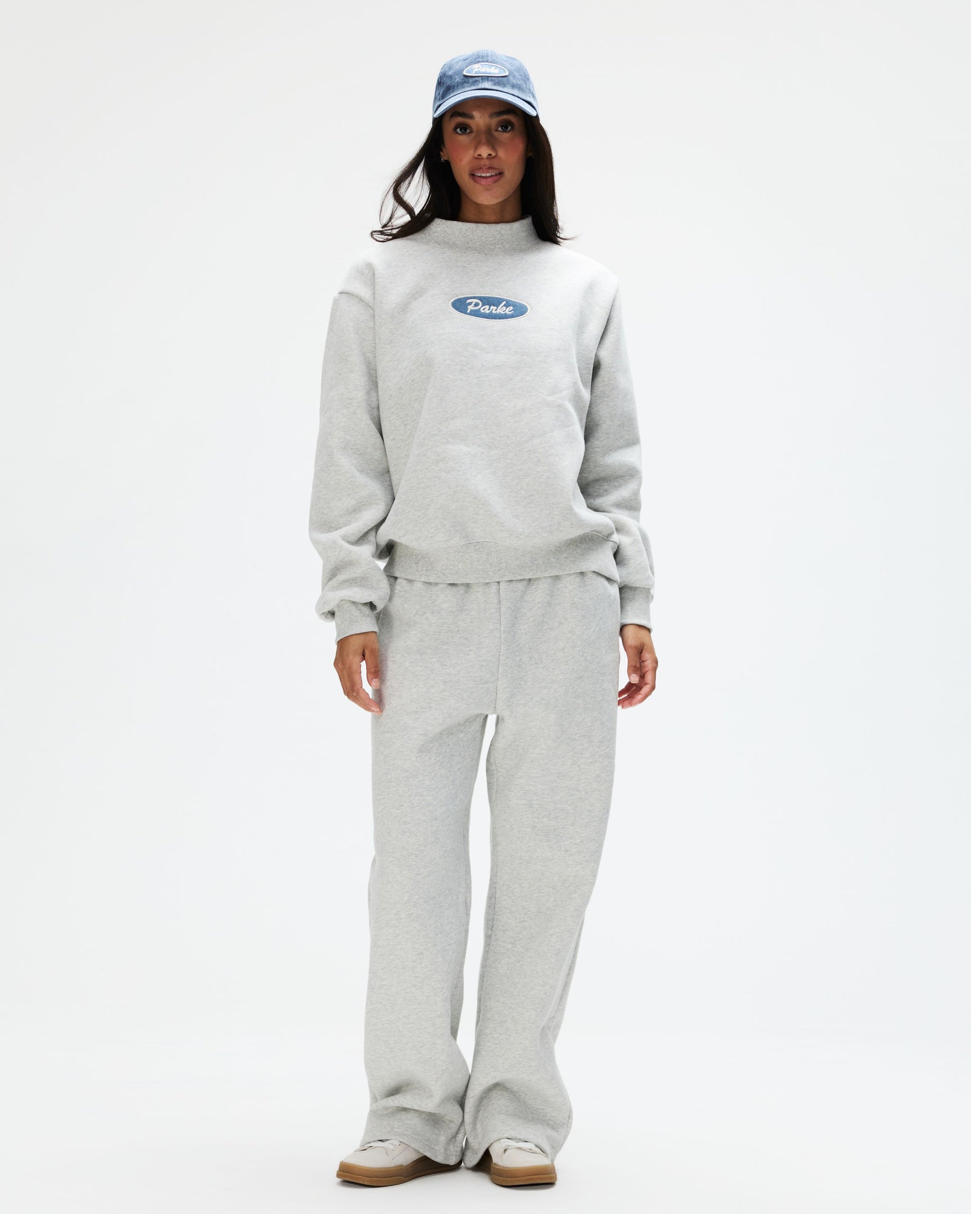 Signature Patch Mockneck - Classic Grey