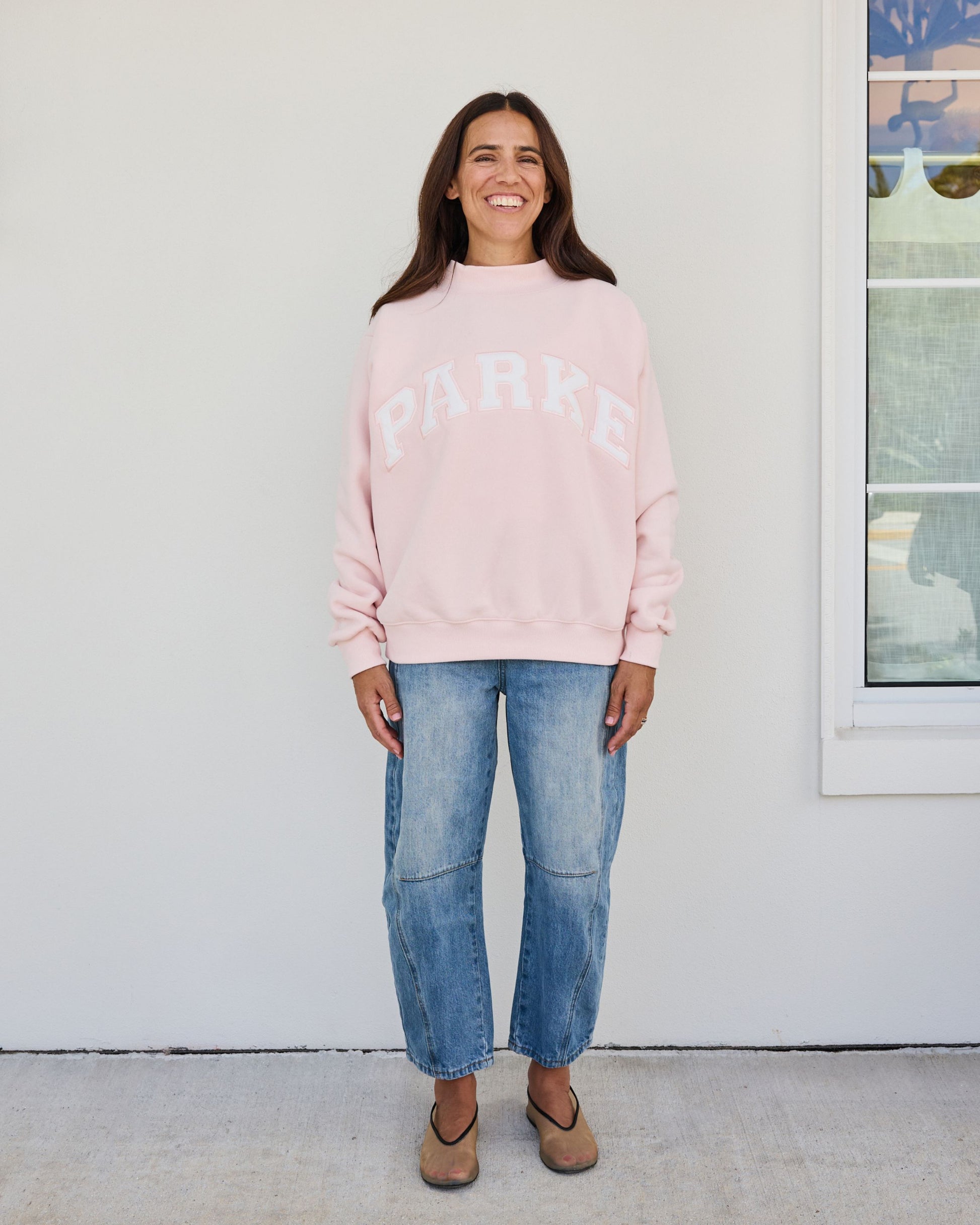 Varsity Mockneck - Rose