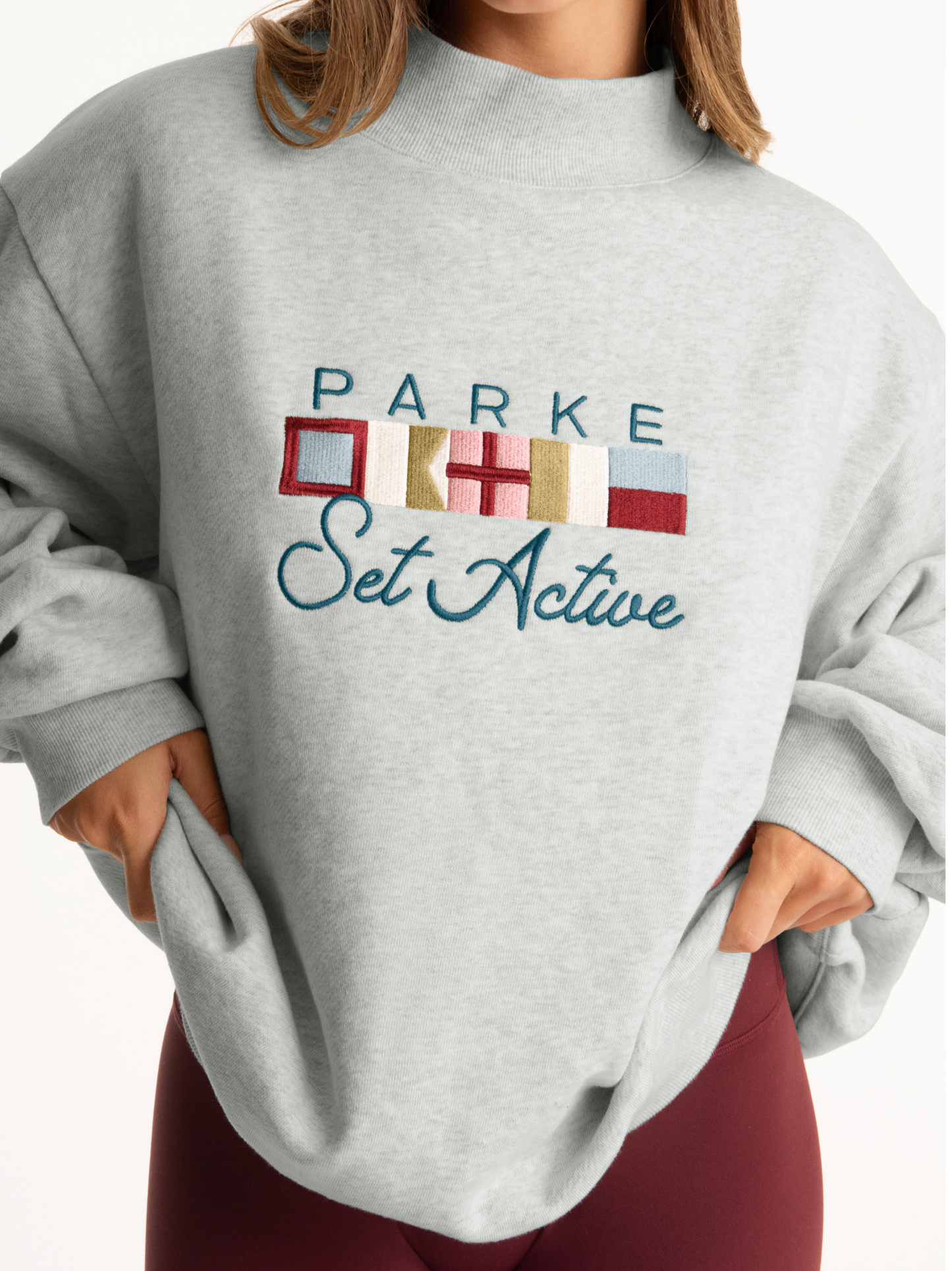 Parke x SET Flagship Mockneck -heather grey