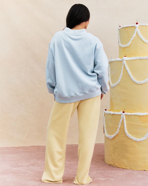 Varsity Mockneck - Blueberry Lemonade