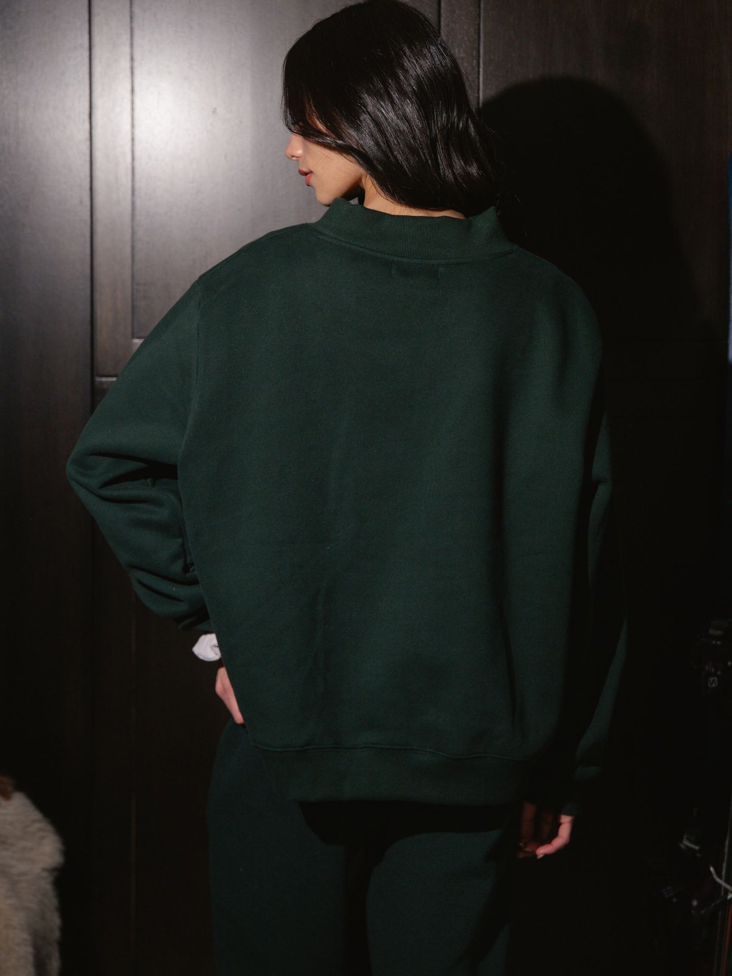 Parke Sport Graphic Mockneck - Forest