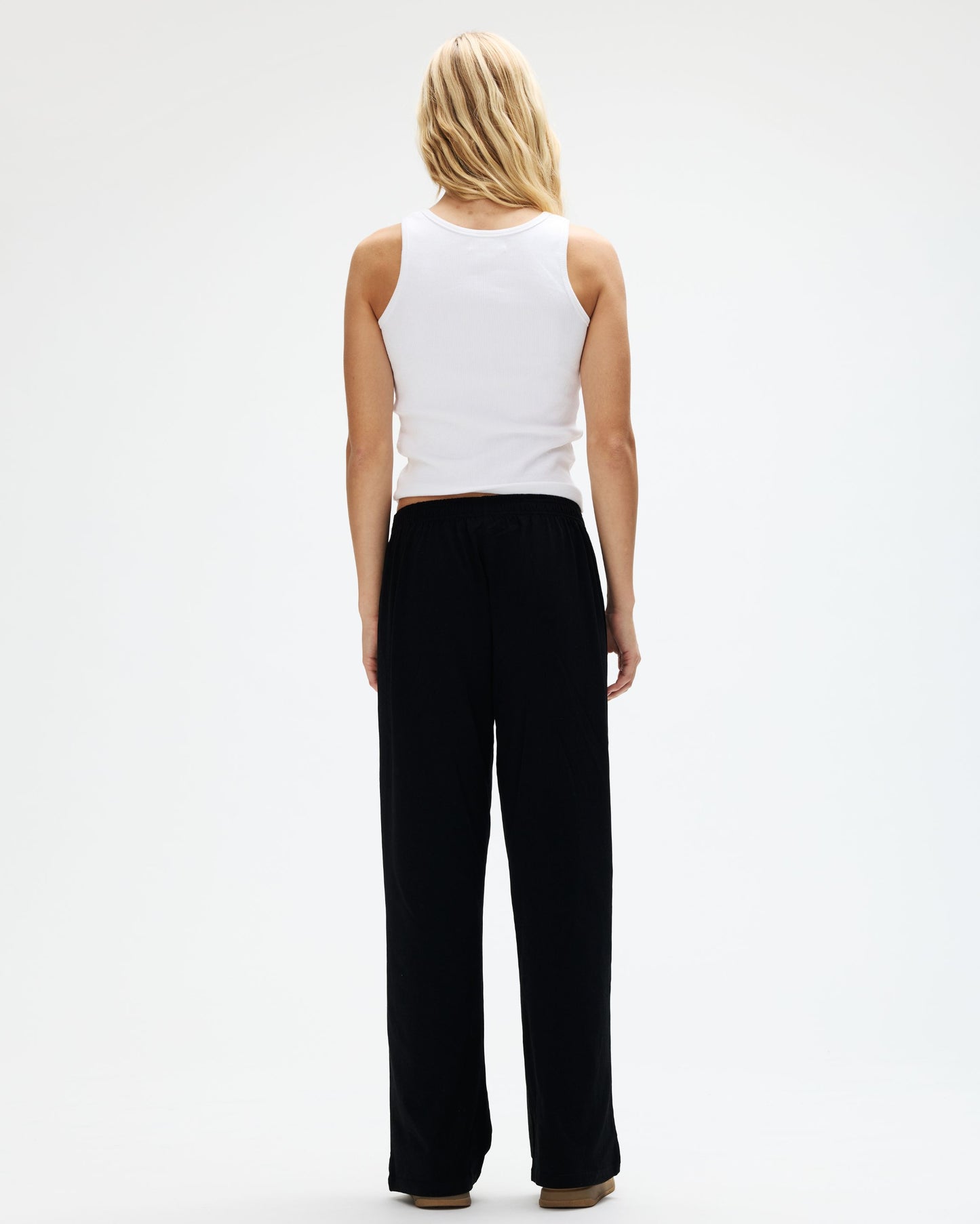 Cotton Boxer Pants - Black