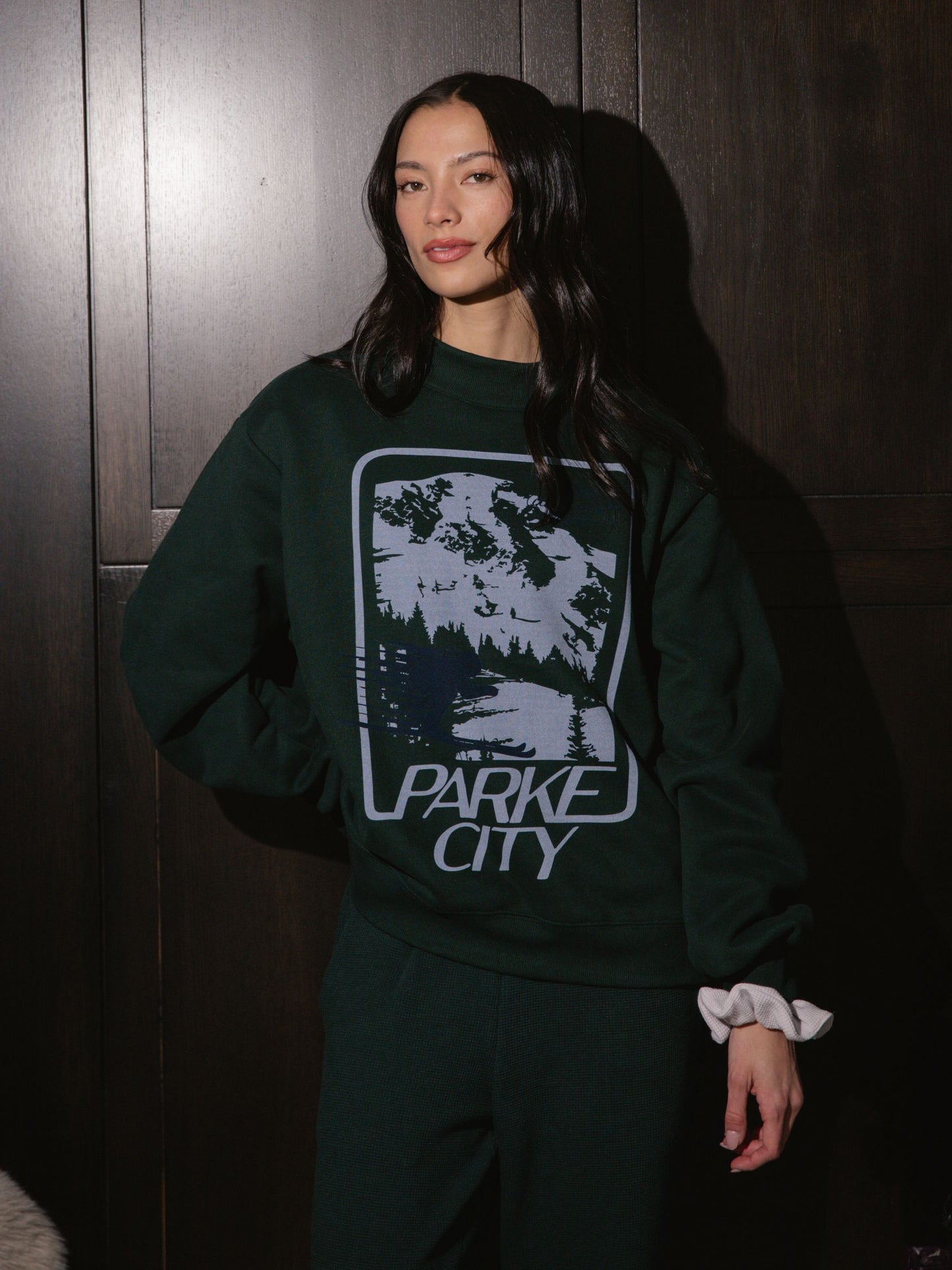 Parke Sport Graphic Mockneck - Forest