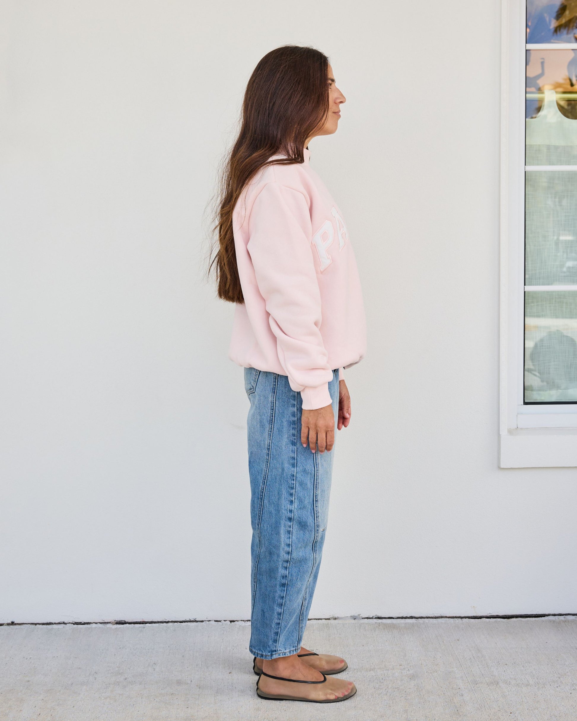 Varsity Mockneck - Rose