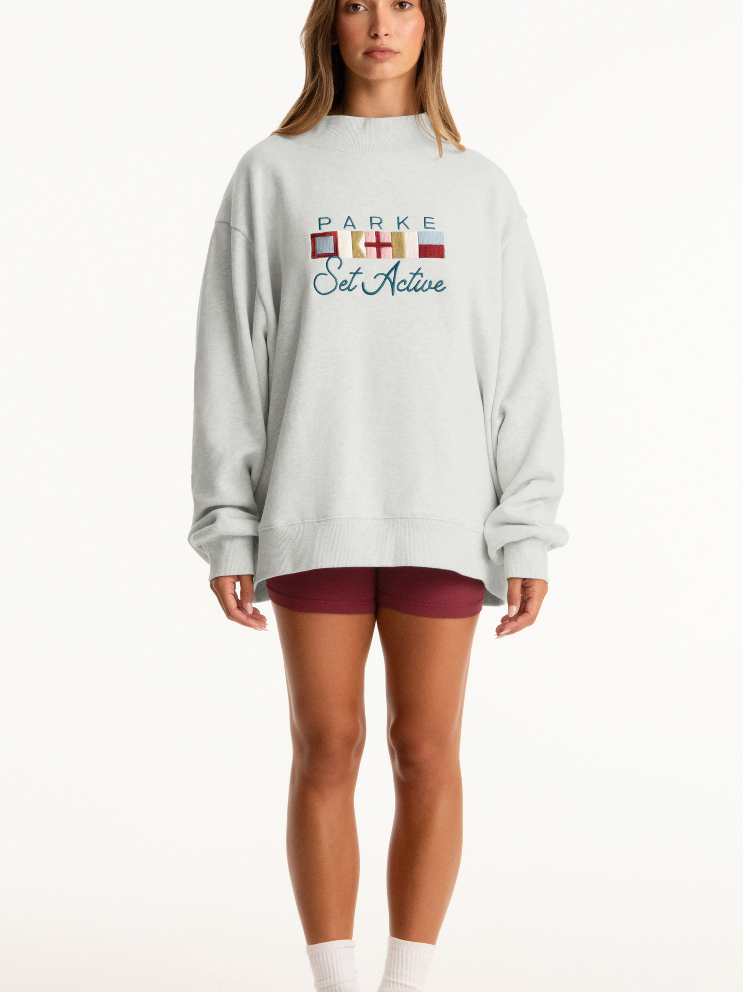 Parke x SET Flagship Mockneck -heather grey