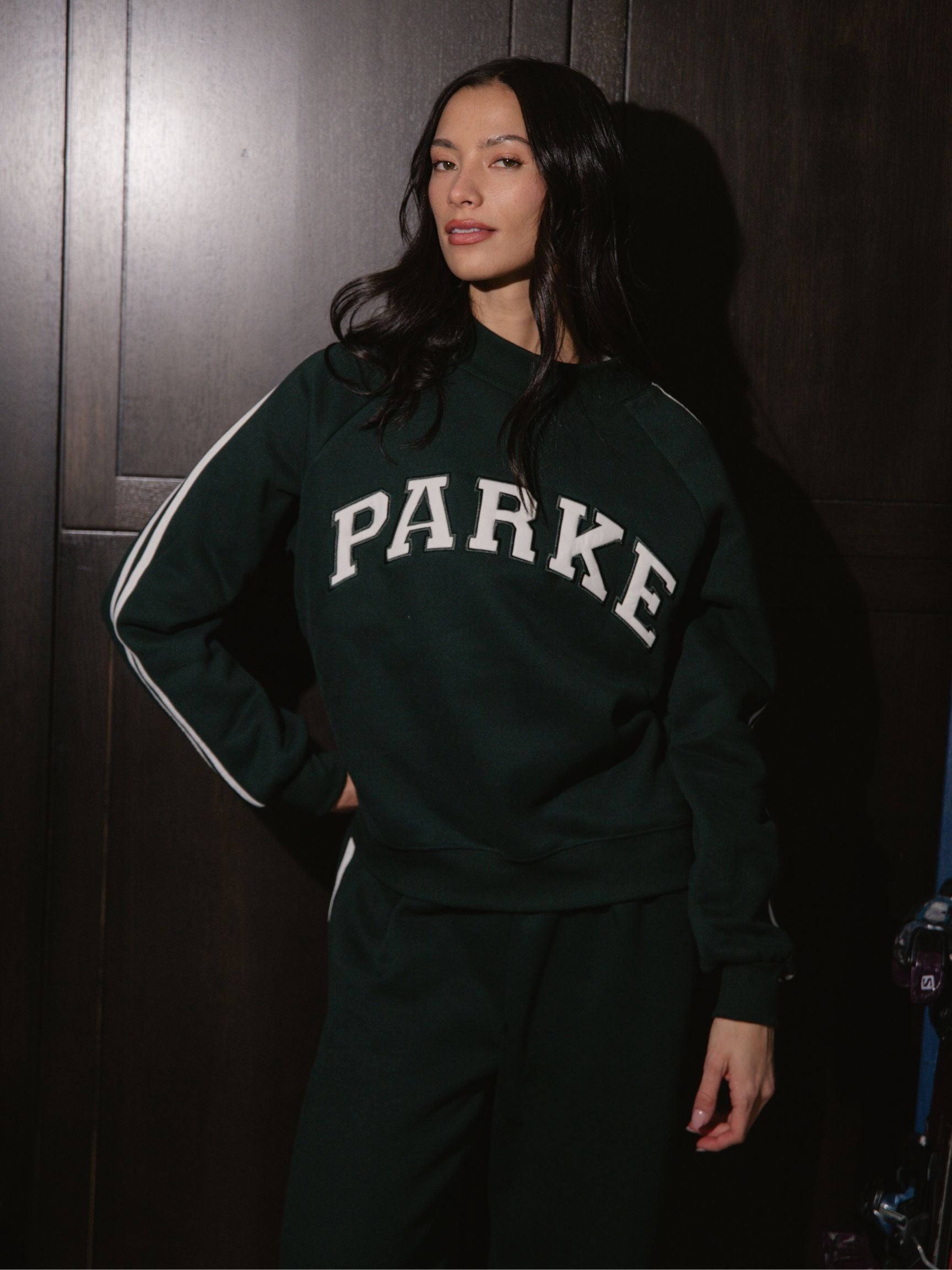 Sport Stripe Mockneck - Forest – PARKE