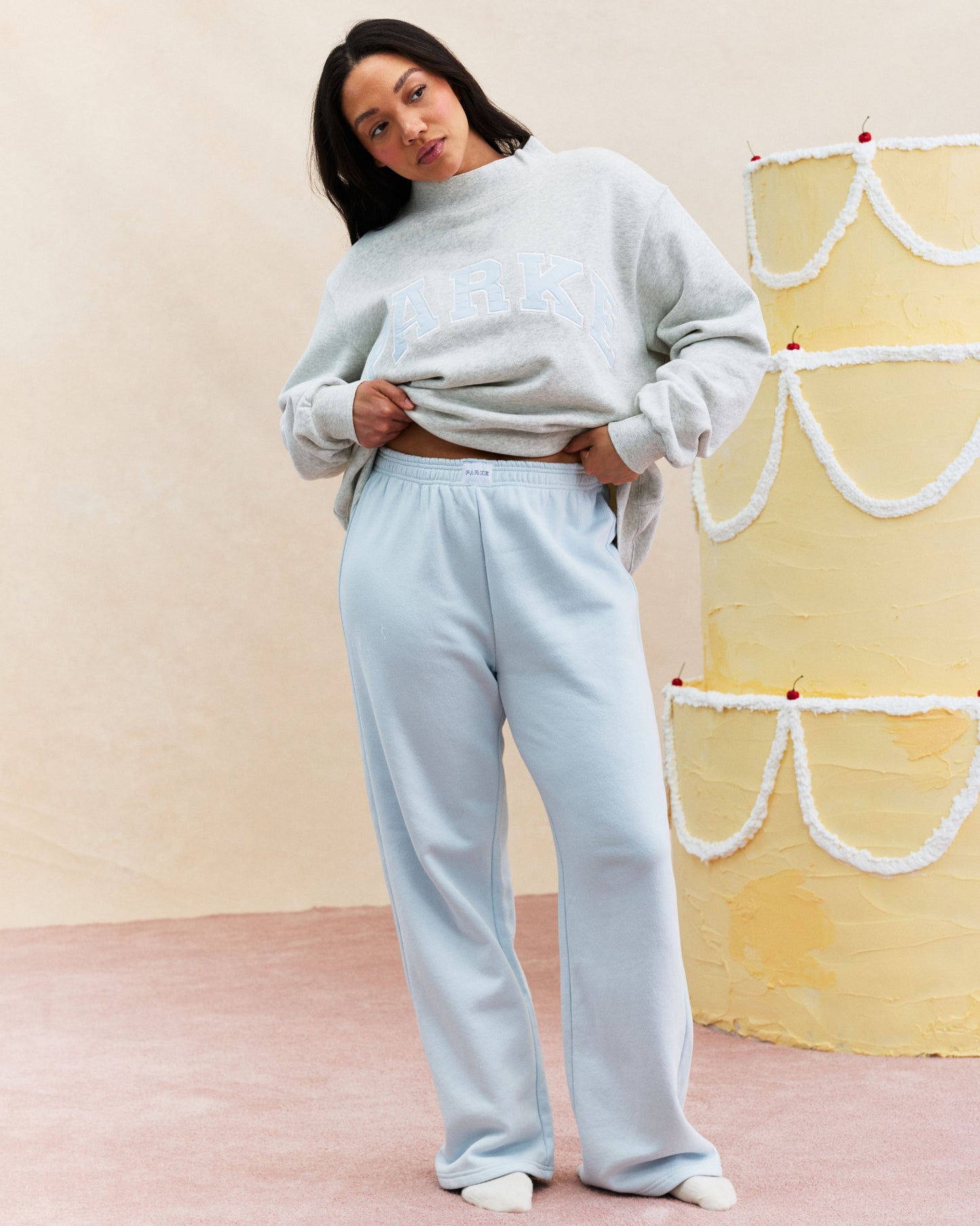 Boxer Sweatpants - Frosting