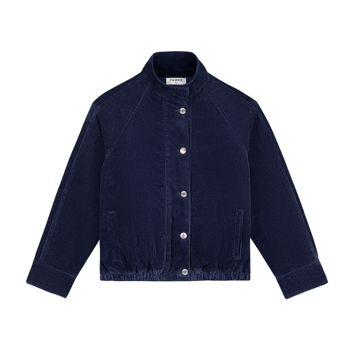 Corduroy Lined Bomber Jacket -navy corduroy
