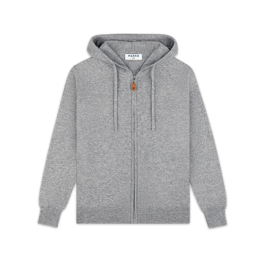 Zip Up Sweater -grey