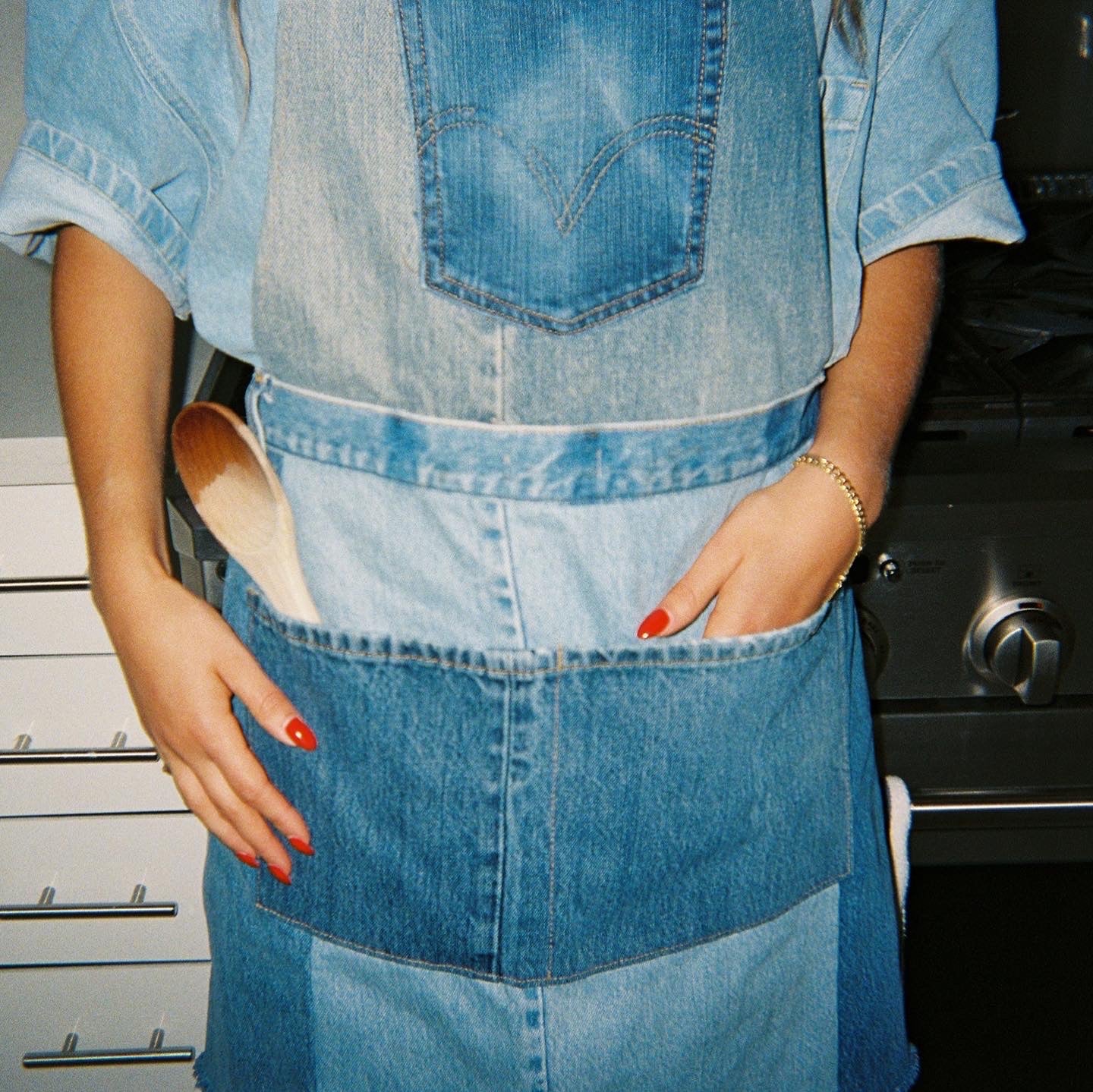 Parke x Alexa Leigh Upcycled Denim Apron