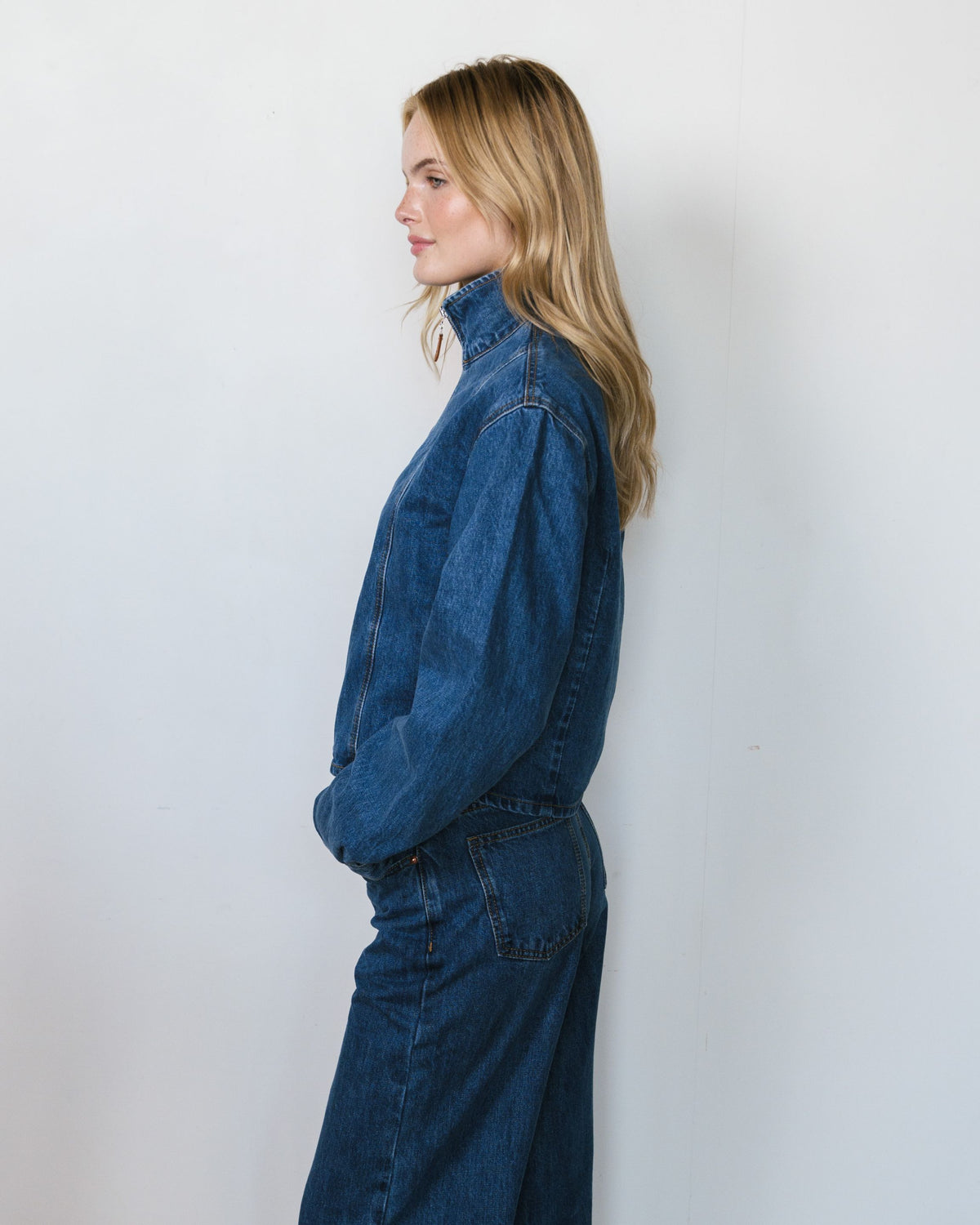 Slim Fit Jacket - Medium Wash