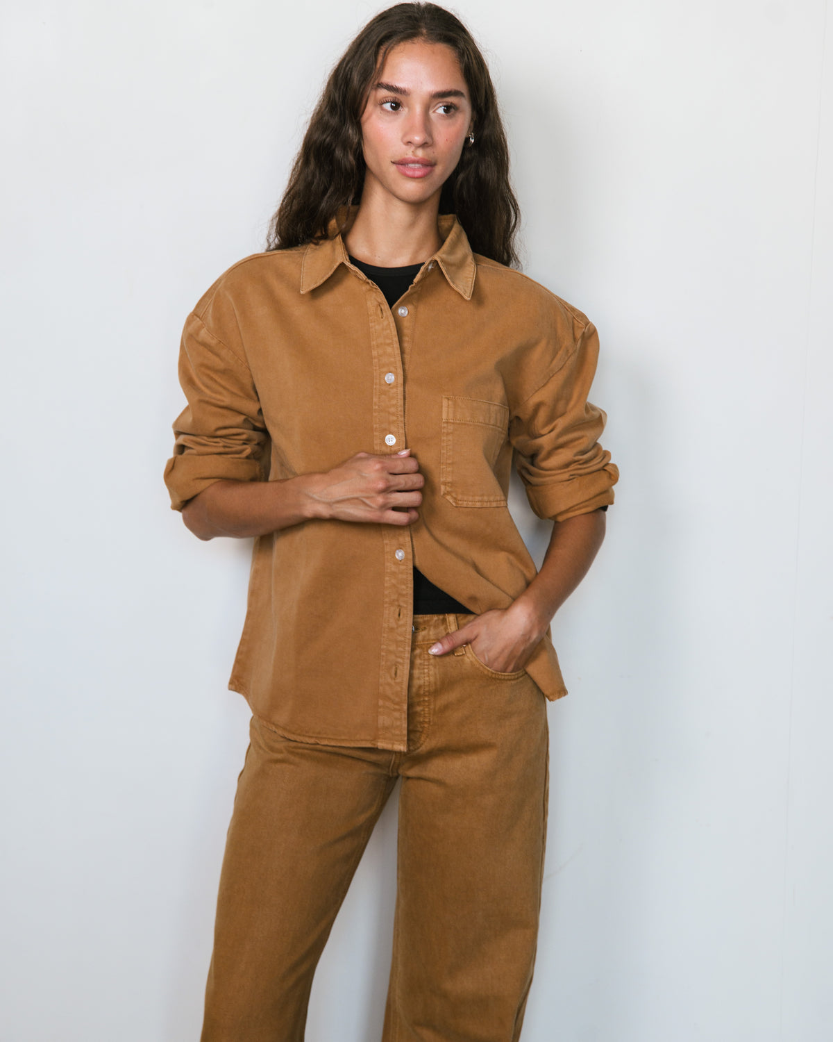 Long Sleeve Denim Shirt - Butterum
