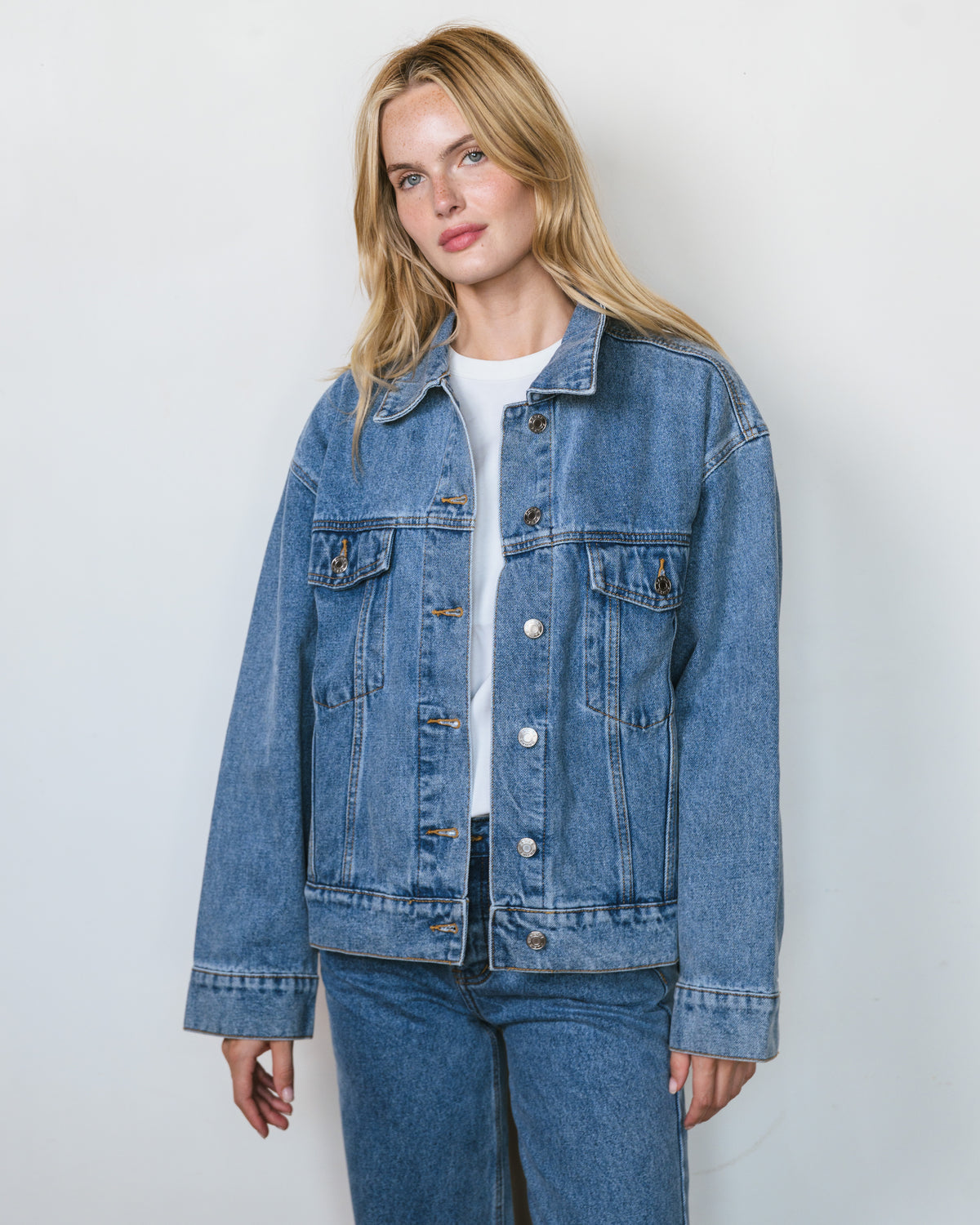 Oversized Denim Jacket - Vintage Wash