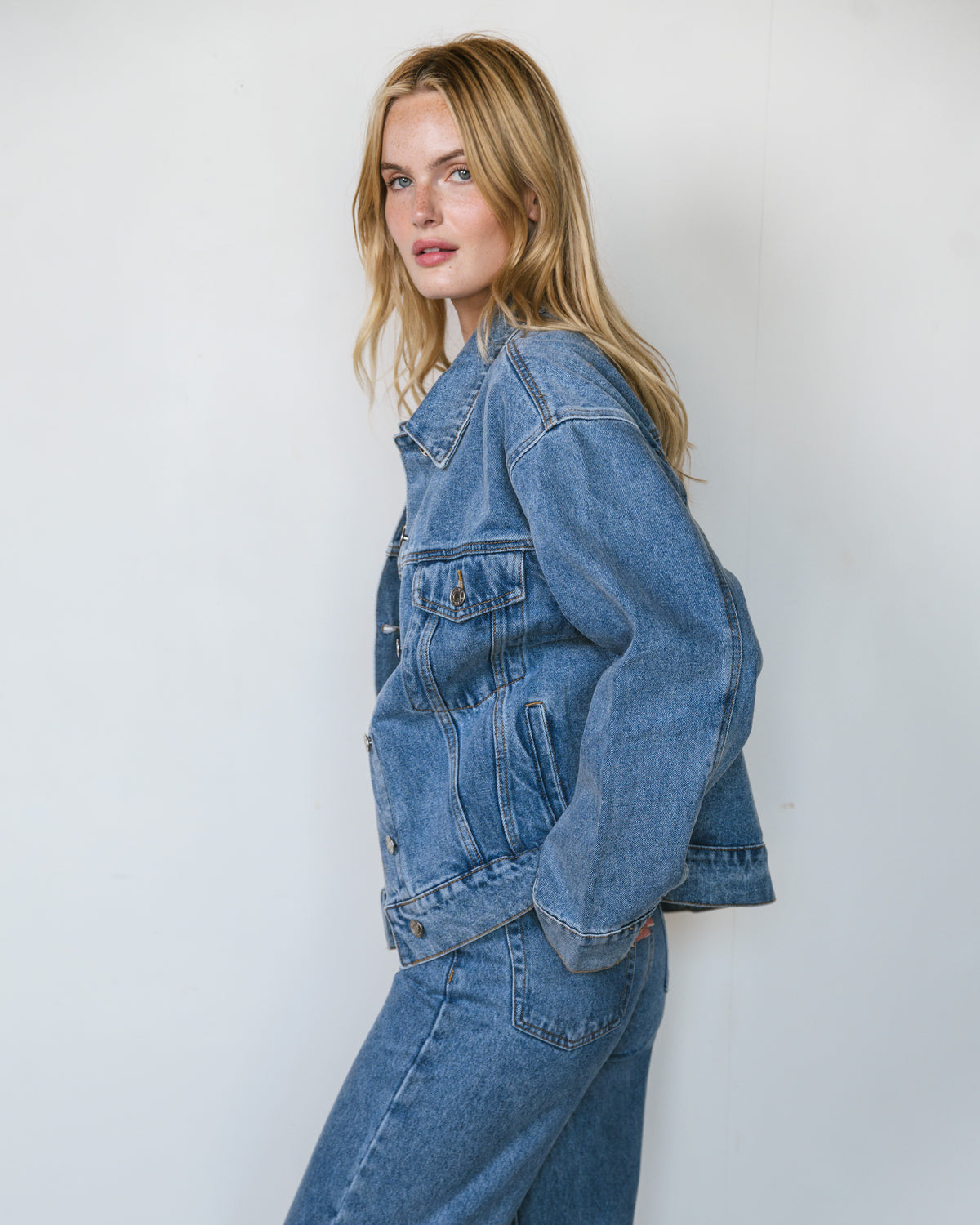 Oversized Denim Jacket - Vintage Wash