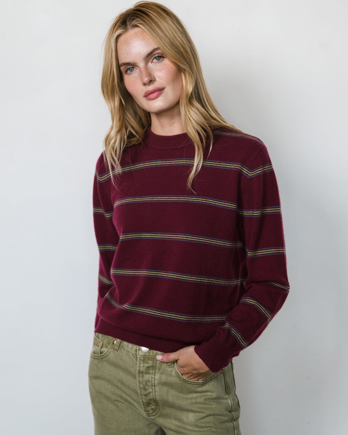 Pullover Sweater - Port Stripe