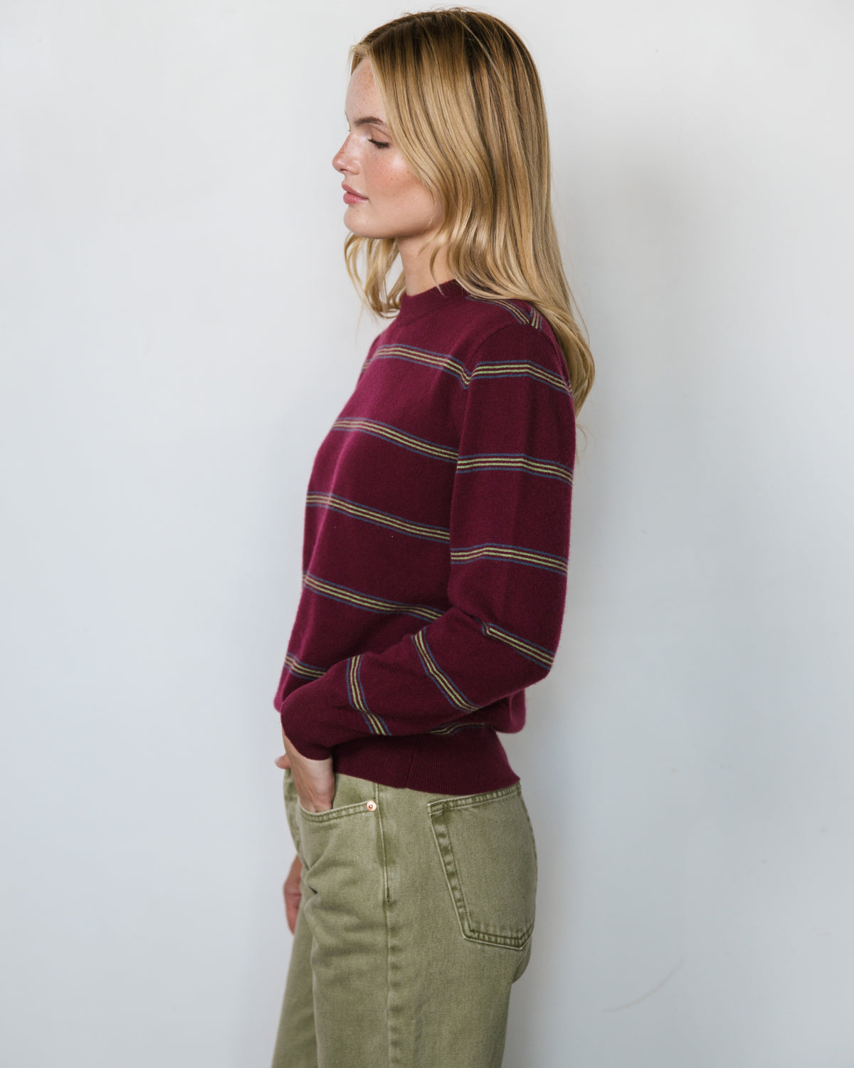 Pullover Sweater - Port Stripe