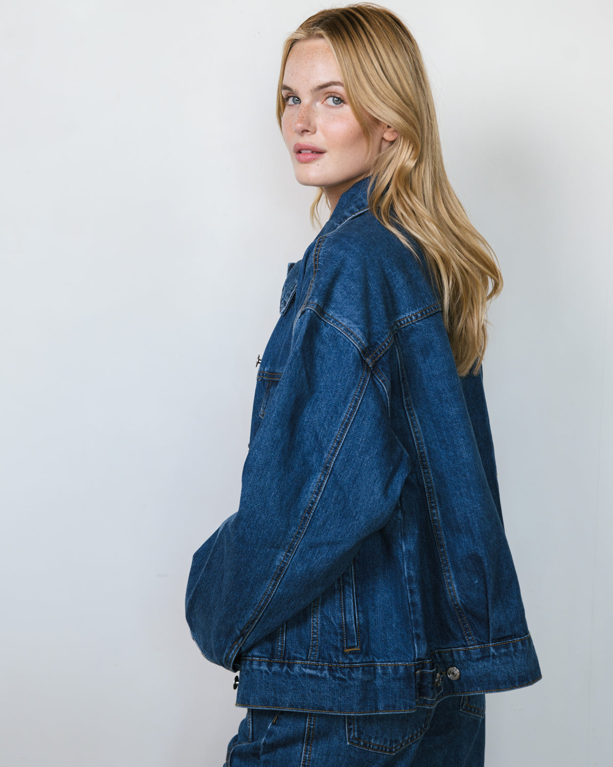Oversized Denim Jacket - Medium Wash