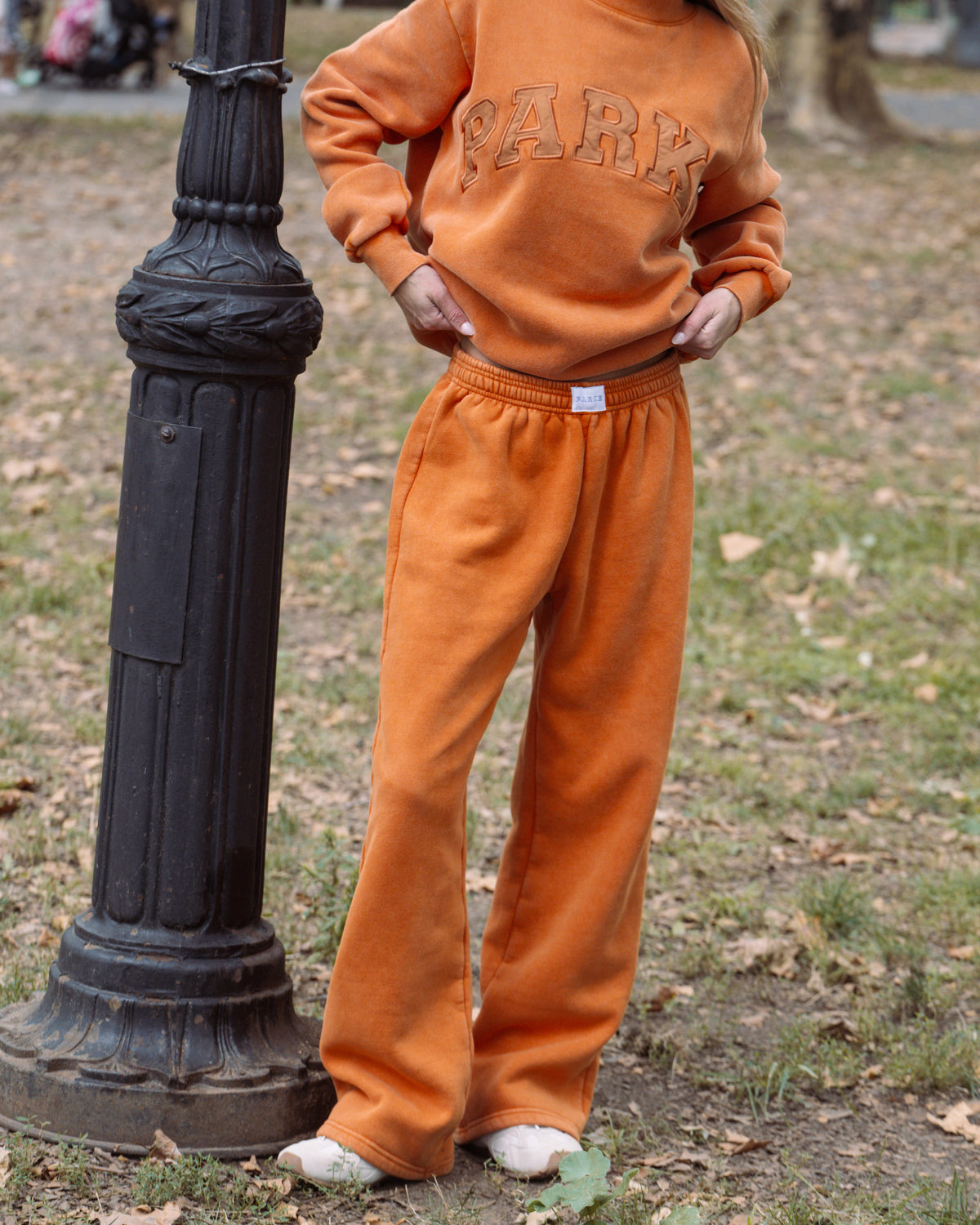 Acid Wash Boxer Sweatpants - Acid Wash Amber