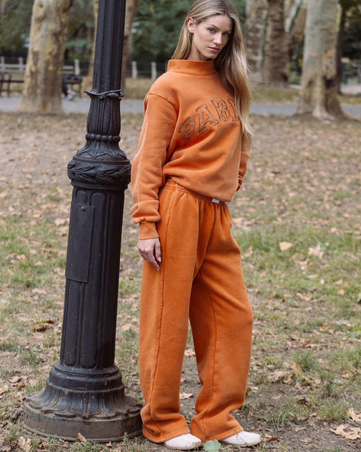 Acid Wash Boxer Sweatpants - Acid Wash Amber