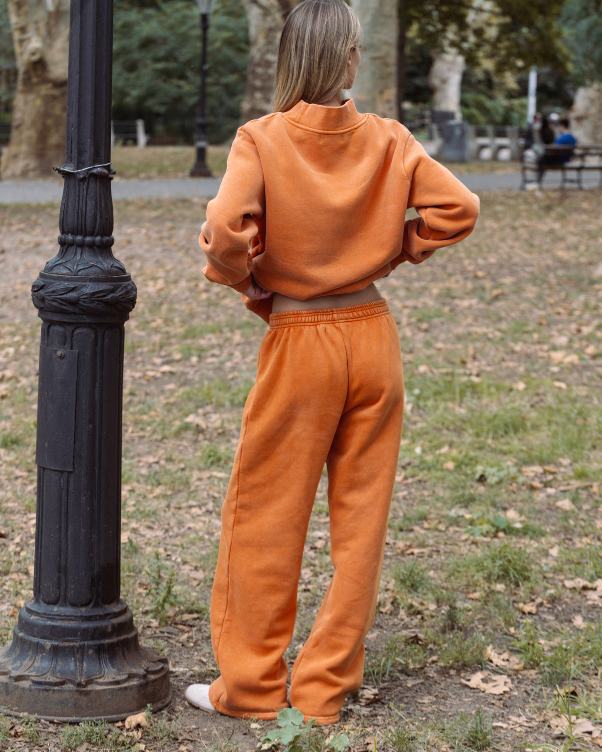 Acid Wash Boxer Sweatpants - Acid Wash Amber