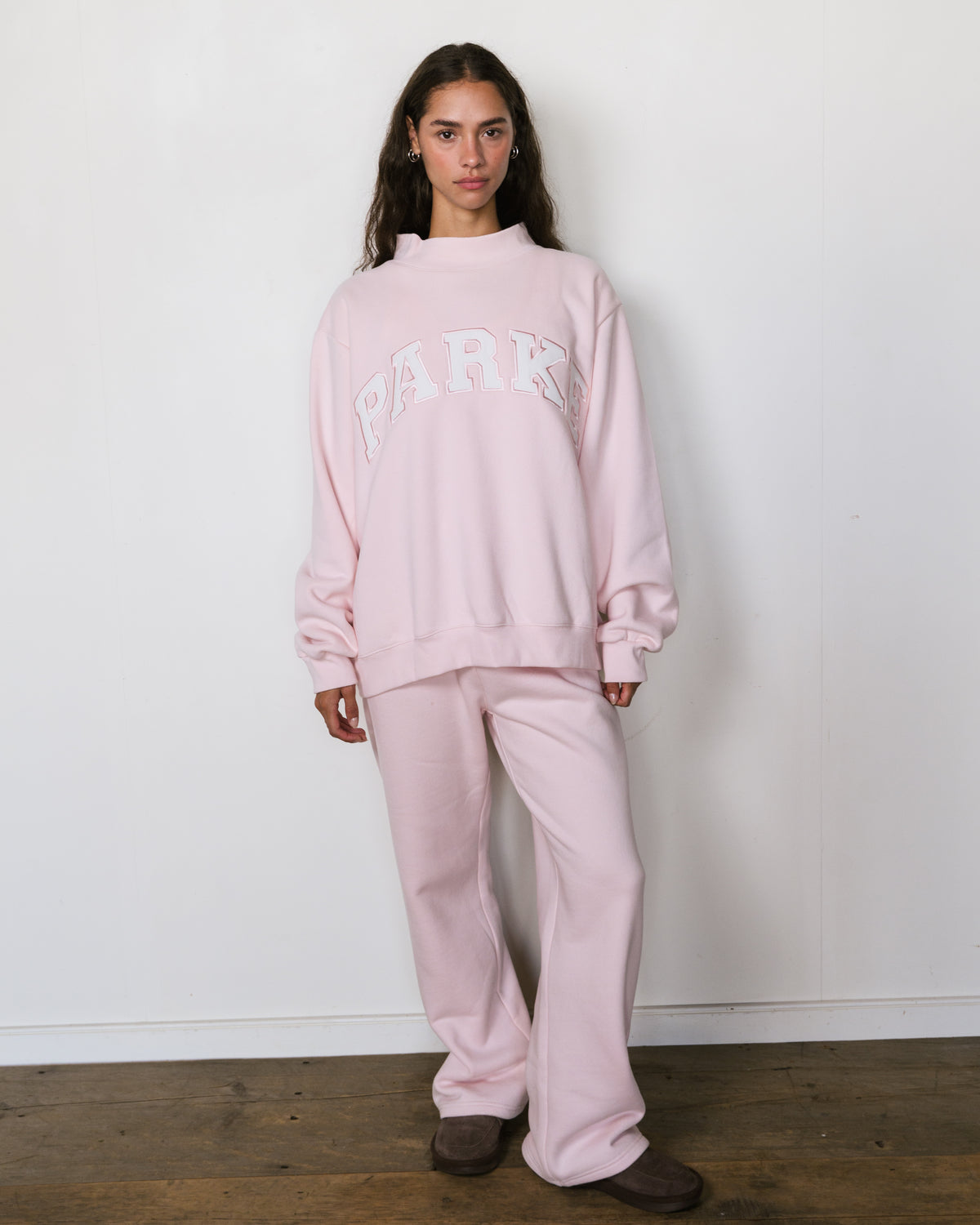 Varsity Mockneck - Rose