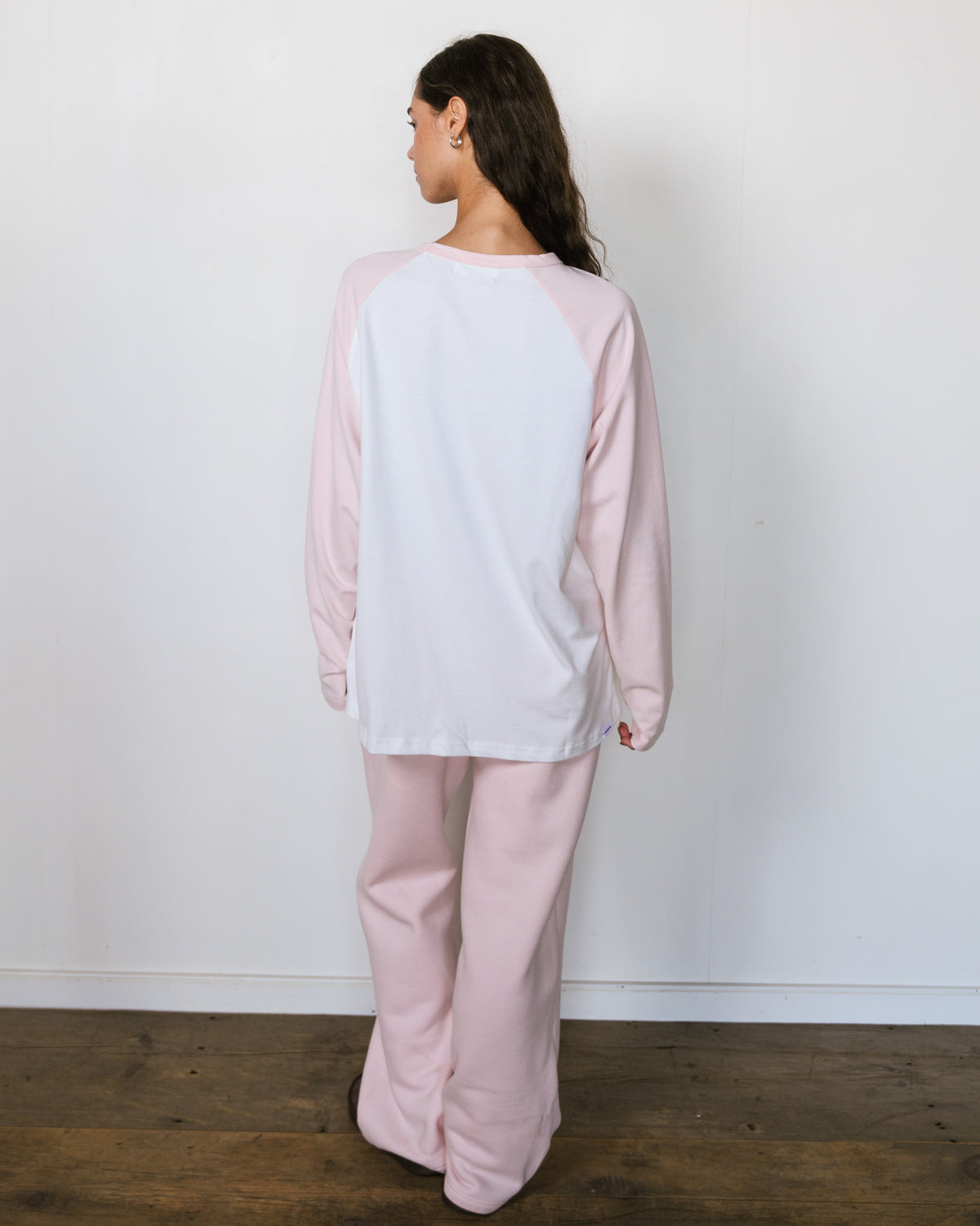 Raglan Long Sleeve T-Shirt - Rose
